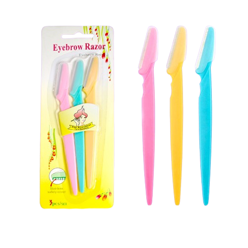 Eyebrow Painless Facial Hair Remover Razor for Face, Women and Men (3 Pack) (X532)