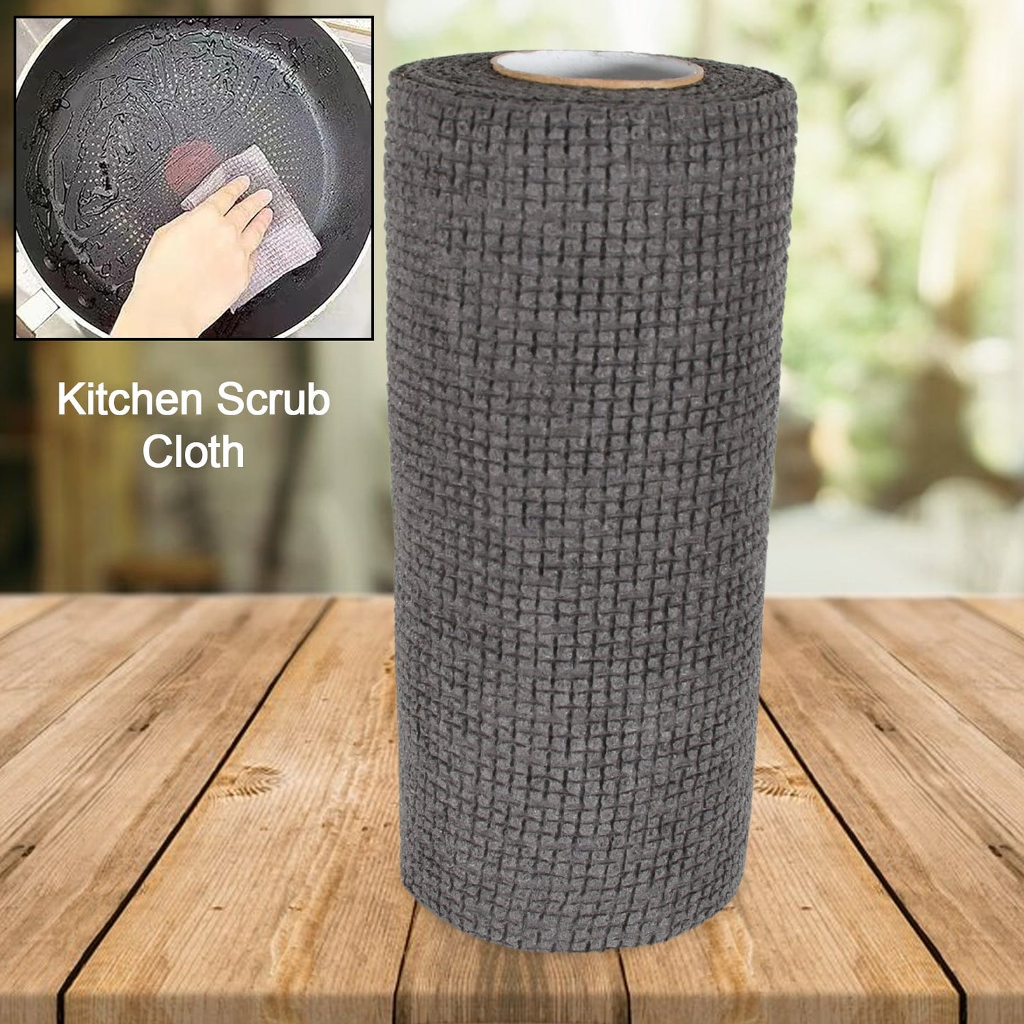 Durable Kitchen Scrub Cloth Kitchen Wear-Resistant Cloth 20×22cm, 1pc) (X434)