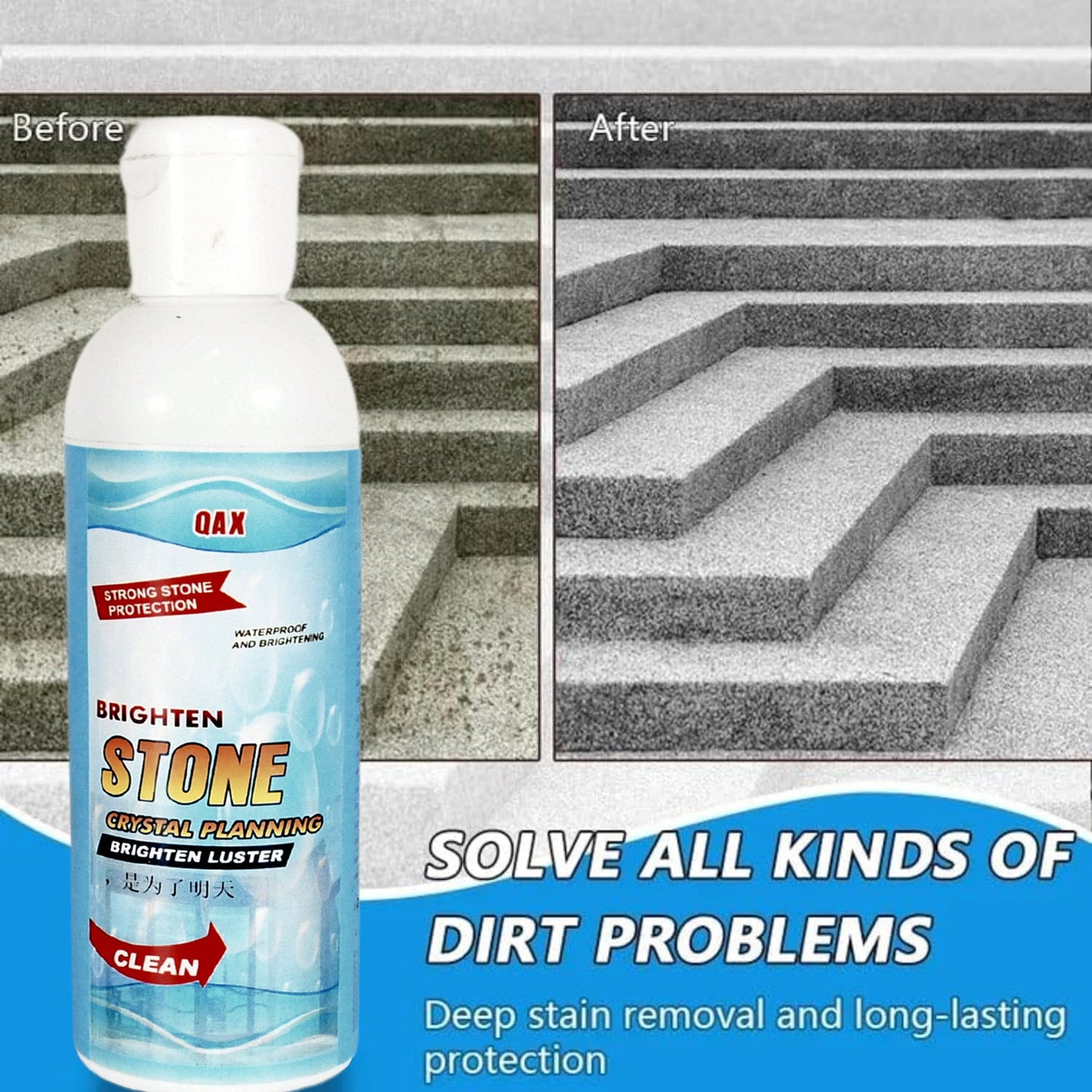 Stone Stain Remover Cleaner, Stone Crystal Plating Agent, Marble Stone Cleaner Polishes, (75 ML Approx / 1 pc) (X402)