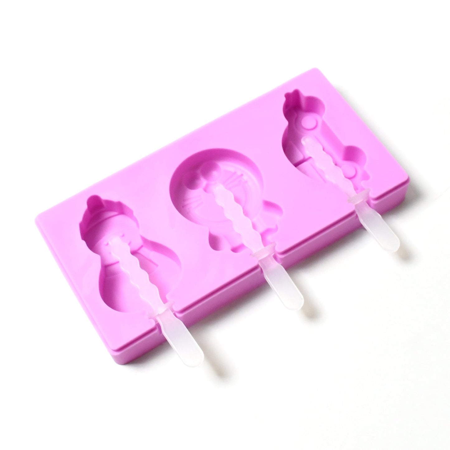 Silicone Popsicle Molds, Reusable Ice Cream Molds With Sticks And Lids. (Randome shape's) (X399)
