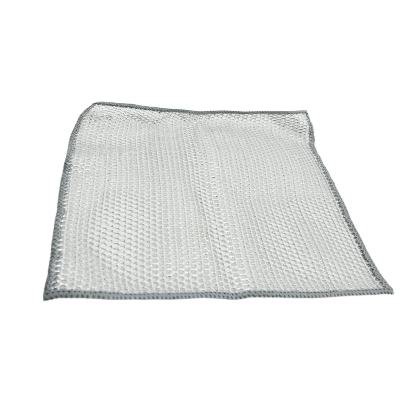 Double-Sided Multipurpose Microfiber Cloths, Stainless Steel Scrubber, (1 Pc / 20 x 20 Cm) (X428)