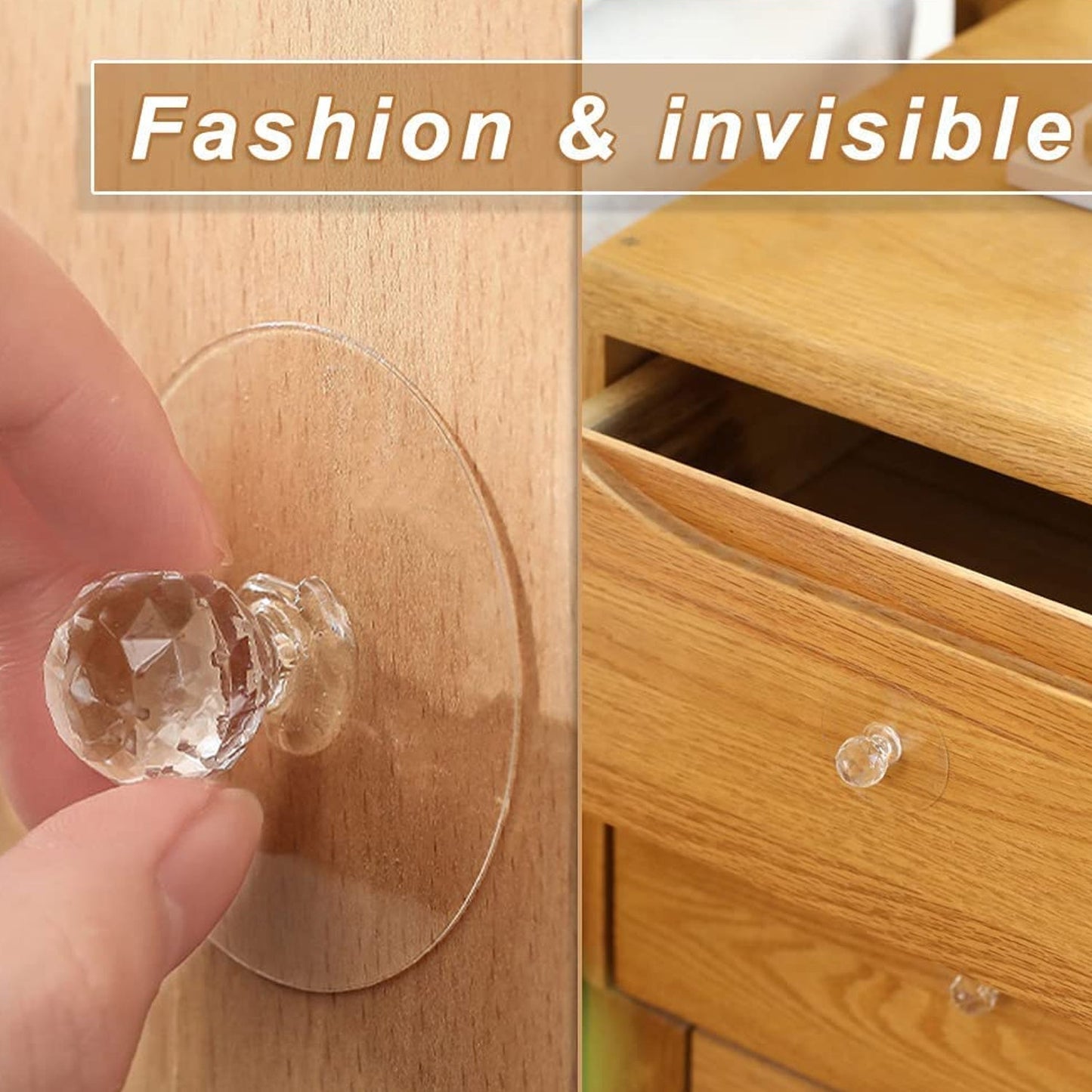 Diamond Crystal Shaped Pulls Handles Hook (10PCS) (X232)
