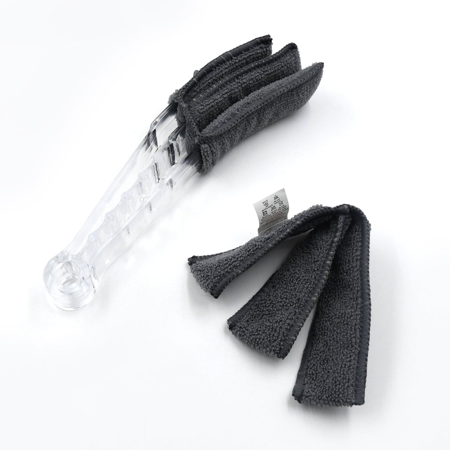 Window Blind Cleaner Duster Brush with Microfiber Sleeves - Blind Cleaner Tools for Window Shutters Blind Air Conditioner Jalousie Dust (MKK-X42)