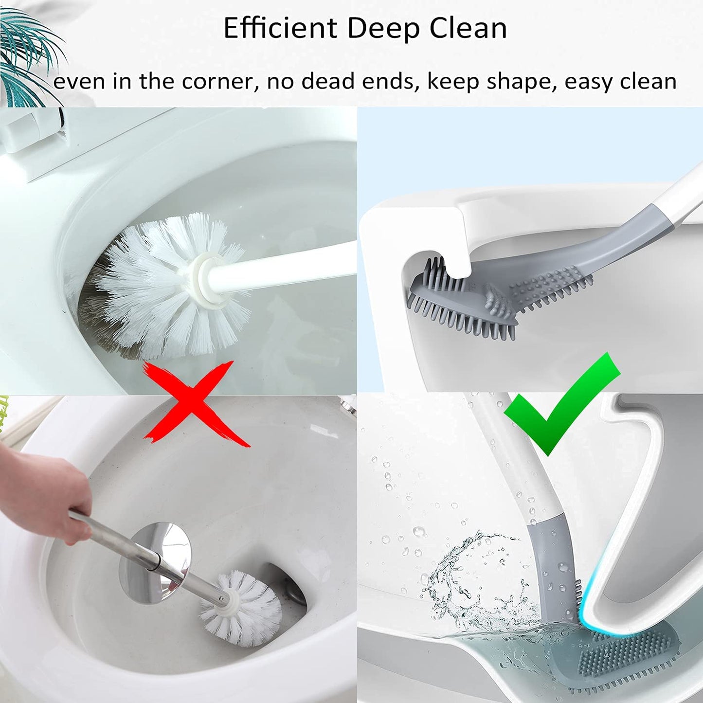 Golf Shape Toilet Cleaner Brush For Bathroom Use (X385)