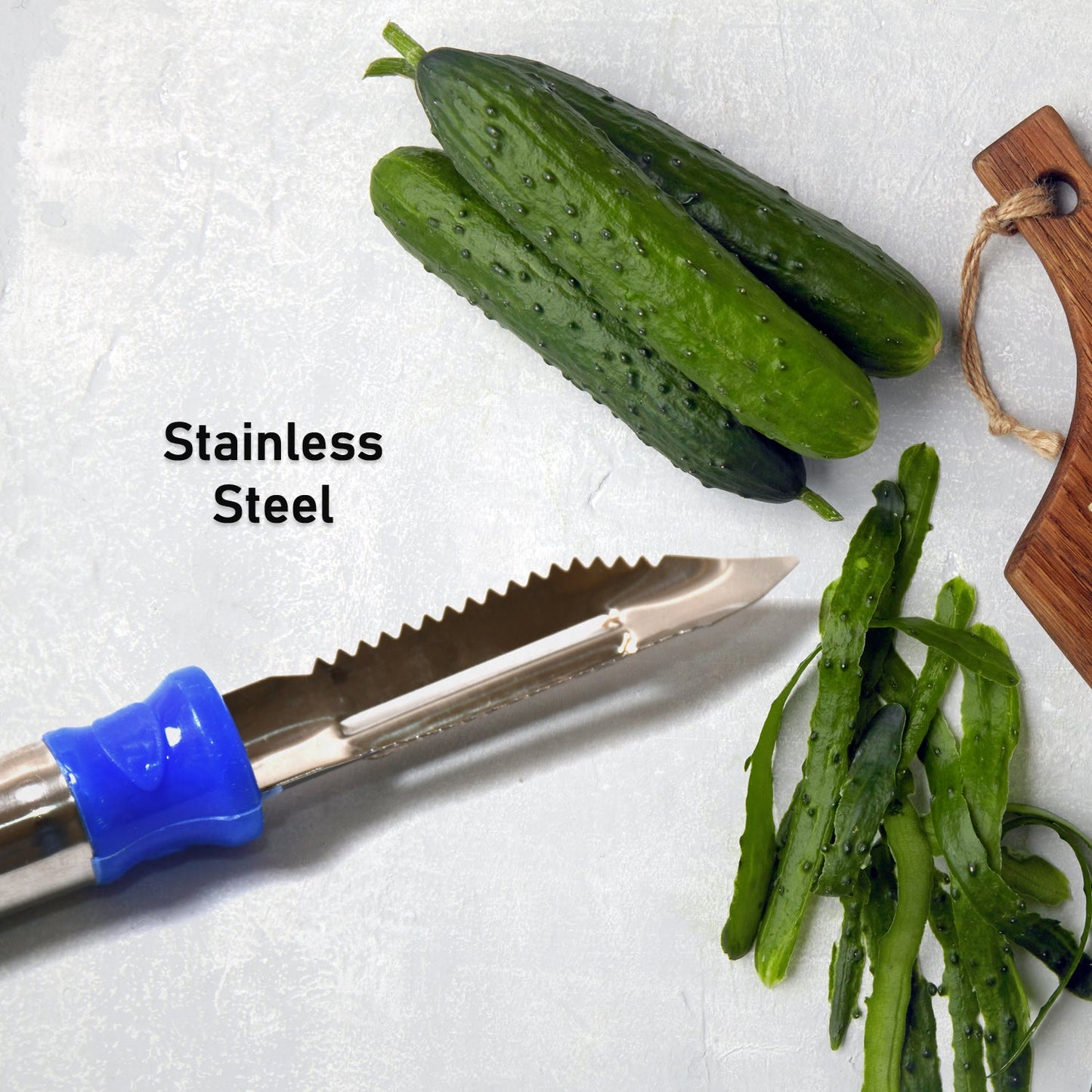 2in1 Multi-Purpose Stainless Steel Peeler With Hanging Ring For Vegetables, Potato Peeler, Carrot, grated, Suitable for Peeling and shredding Fruit and Vegetables Kitchen Accessories, Piller (1 pc)