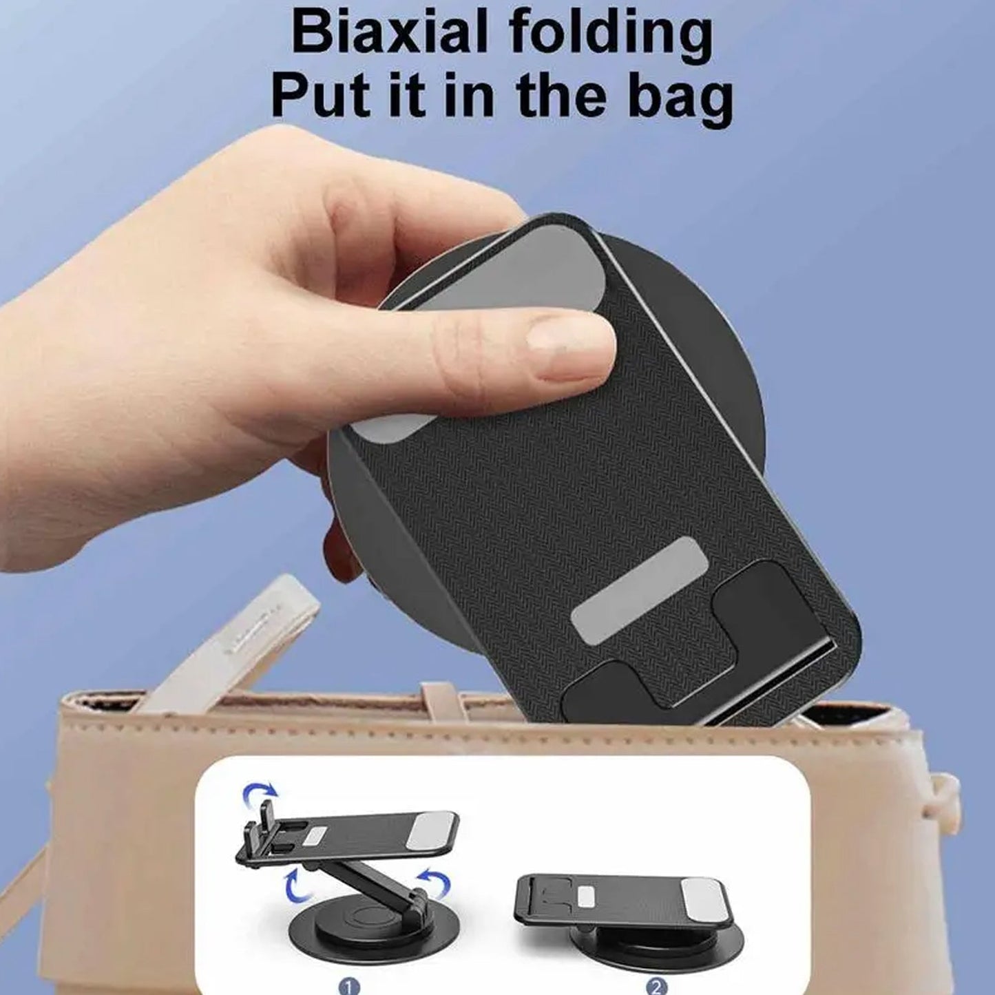 Mobile Holder Rotating Foldable Stand Height Angle Adjustable Phone Holder Stand Portable Mobile Stand for Desk with All Mobile Phones (1 Pc) (X1057)