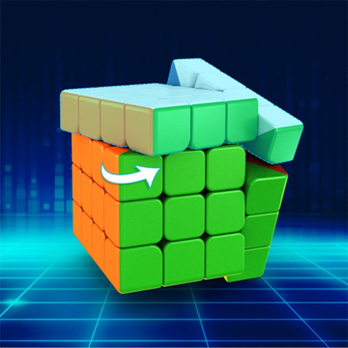 Small Puzzles Cubes 4×4×4 High Speed Sticker Less Magic Cube Game, Kids and Professionals Magic Cube Puzzle Toy, Pack of 1, 8+ Years (X969)