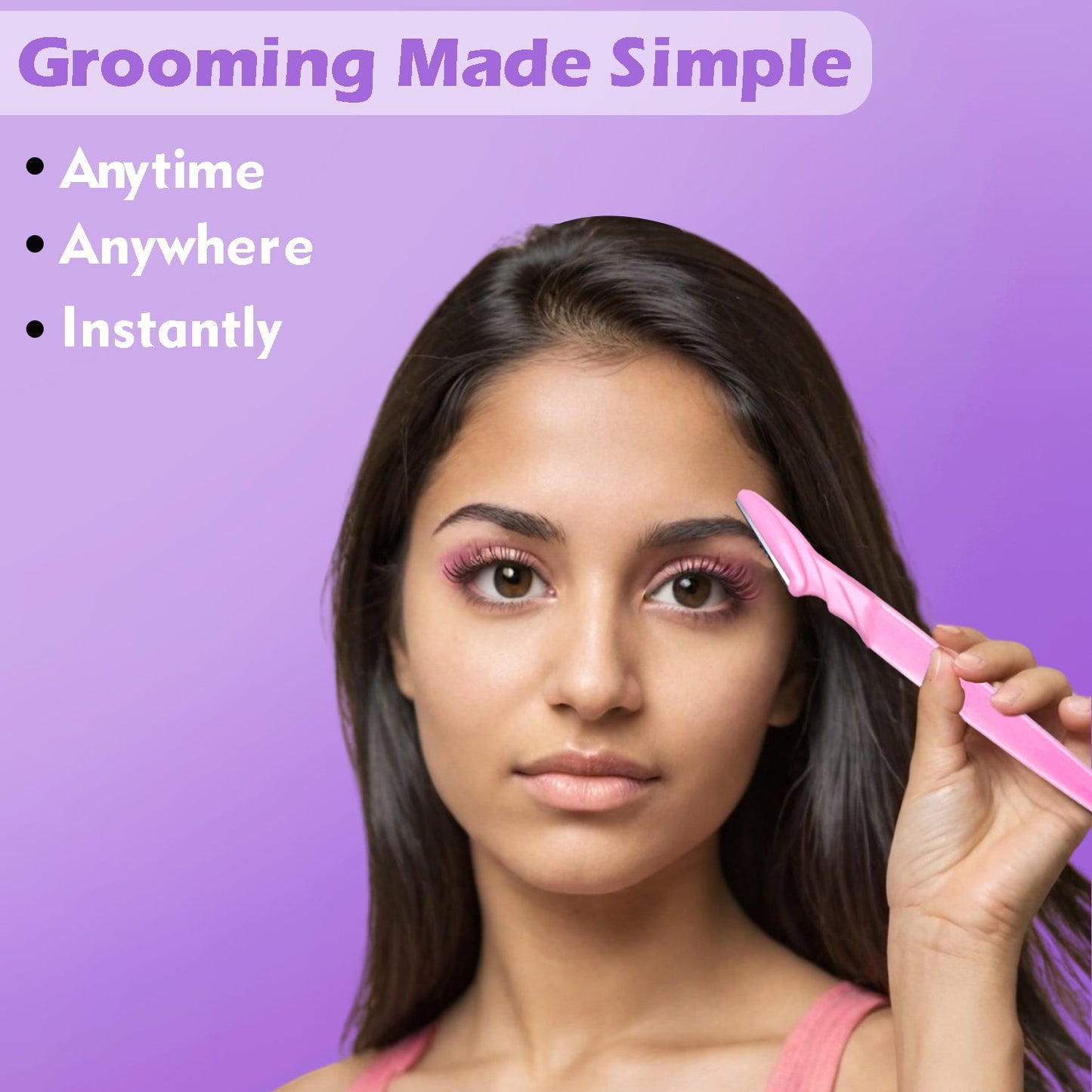 Eyebrow Painless Facial Hair Remover Razor for Face, Women and Men (3 Pack) (X532)