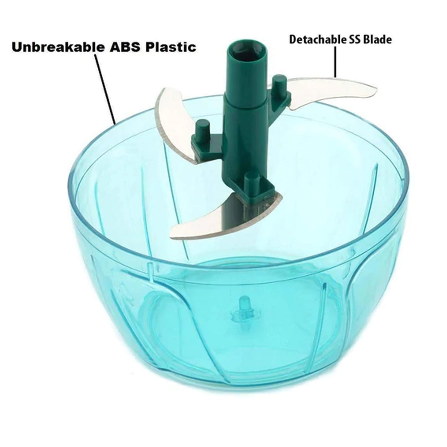 Handy Mini Plastic Vegetable Chopper Cutter, Onion Chopper Vegetables for Kitchen Accessories with 3 Blades )(X1052)
