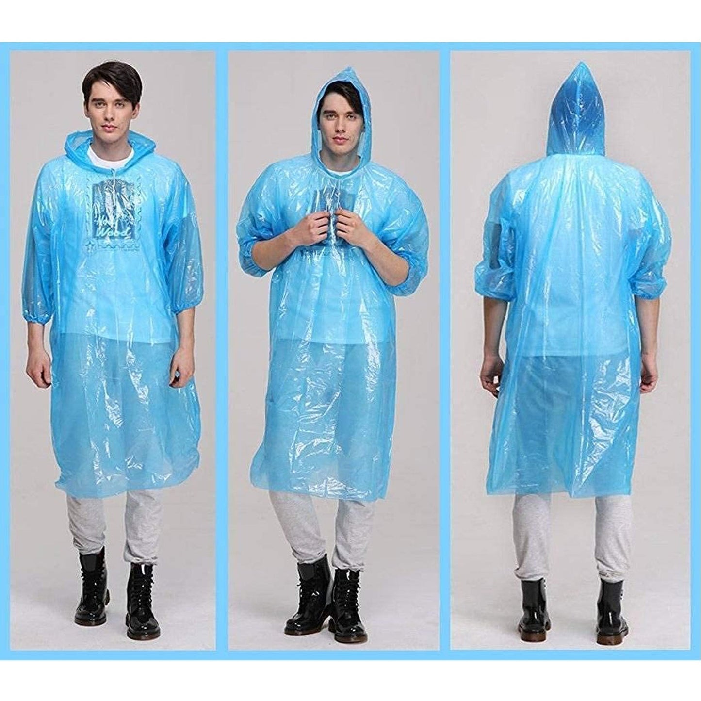 Easy to Carry Emergency Waterproof Rain coat pouch (X458)