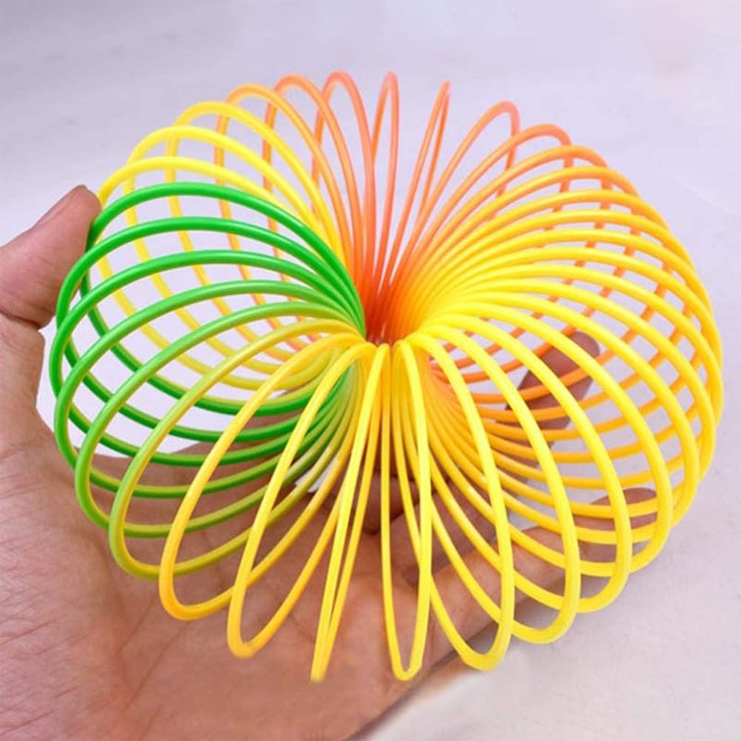 Rainbow Spring, Rainbow Spring Toys, Slinky, Slinky Spring Toy, Toy for Kids, for Kids Adults of All Age Group, for Birthdays, Compact and Portable Easy to Carry (1 Pc) (X1017)