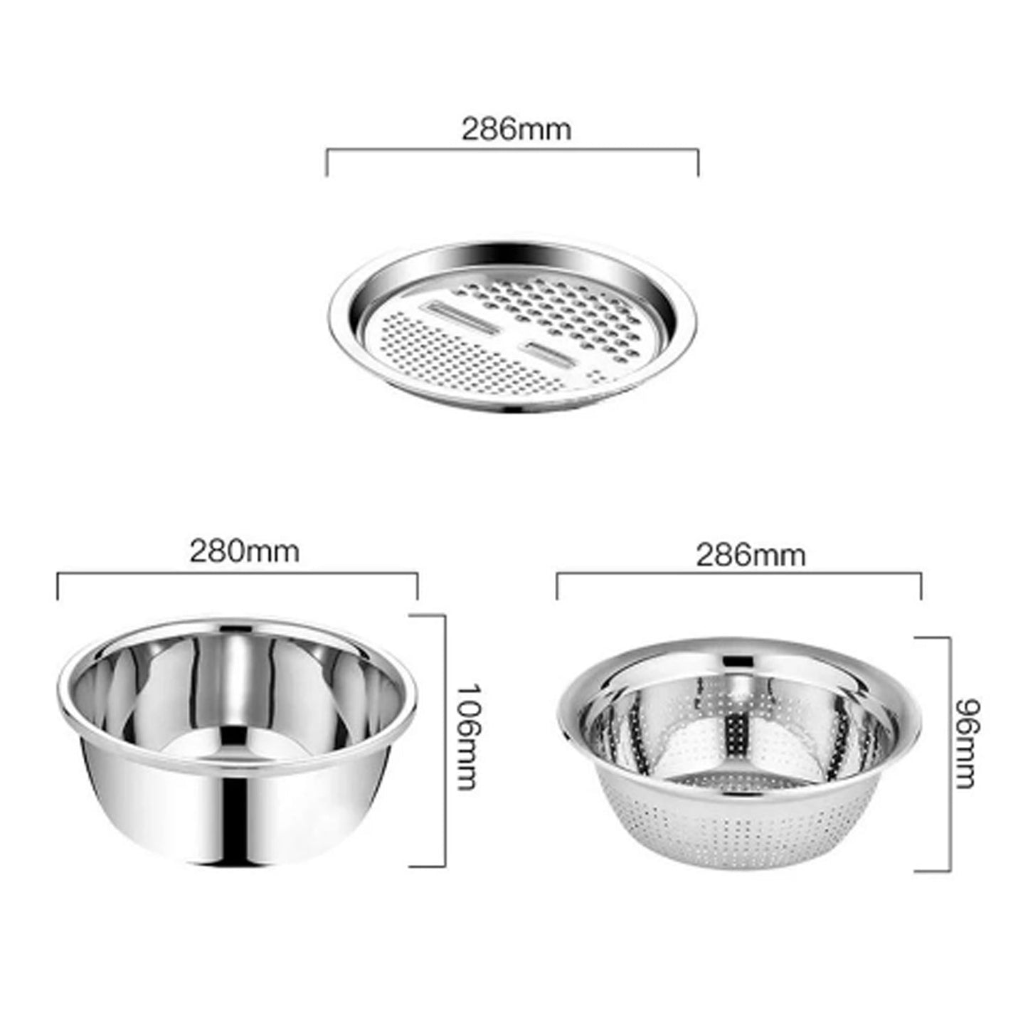 3 in 1 Kitchen Multipurpose Julienne Grater Salad Maker (MKK+X93)
