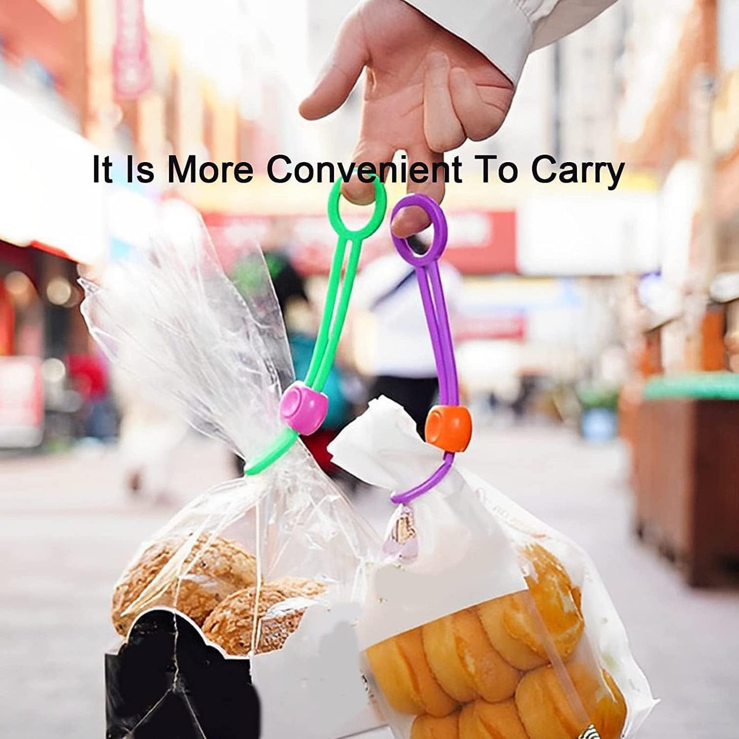 Bag Clips Food Clips, Multi-Purpose Sealer, Reusable Cable Ties, Cord Organizer, Bag Clips Food Clips, For Home Kitchen Office (1 Pc) (X708)