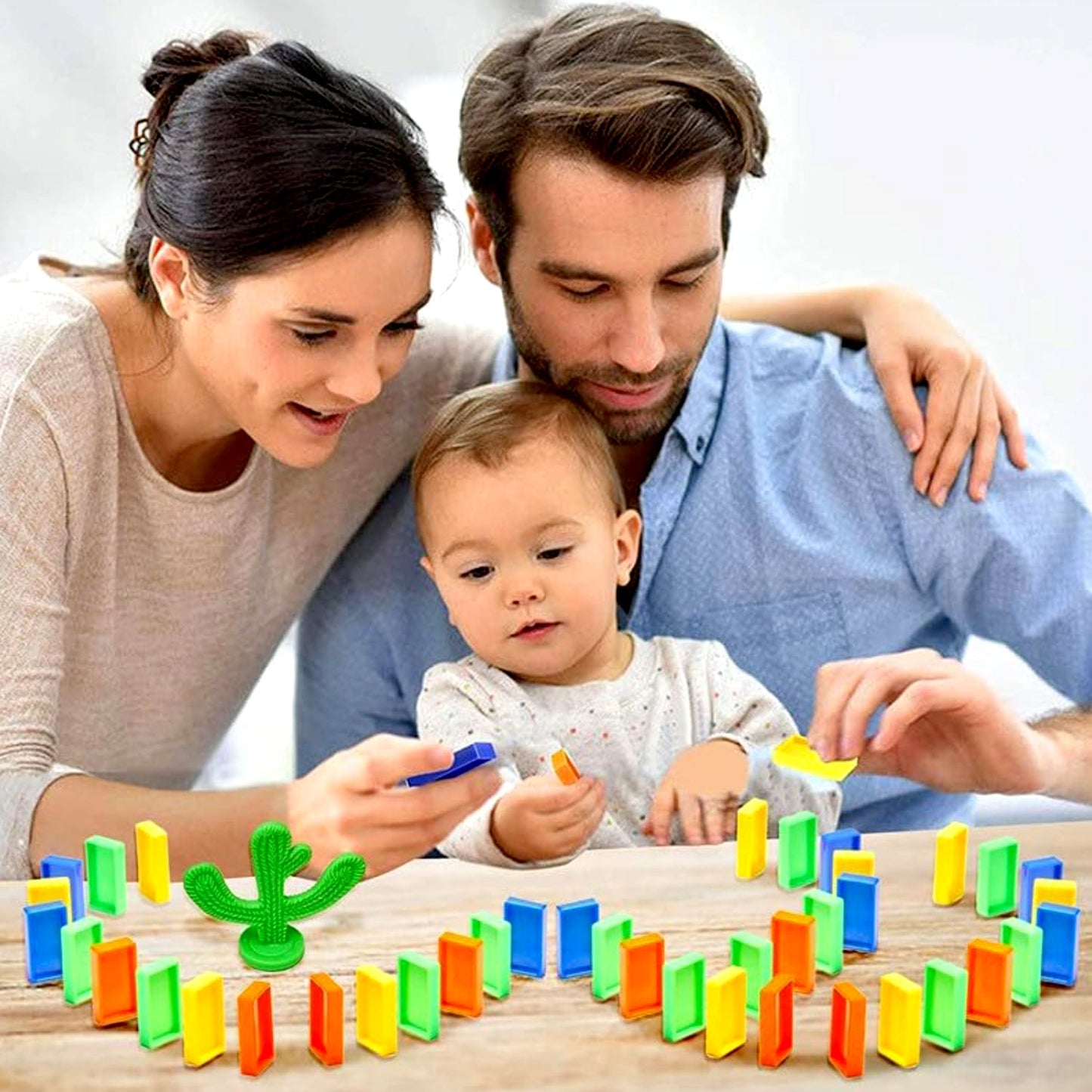 Play Game Transparent Funny Train Engine with Blocks Set 60 Blocks Toy with Music and Lights Automatic Blocks Toy Train Set for Kids ( Batteries not included) (X2119)