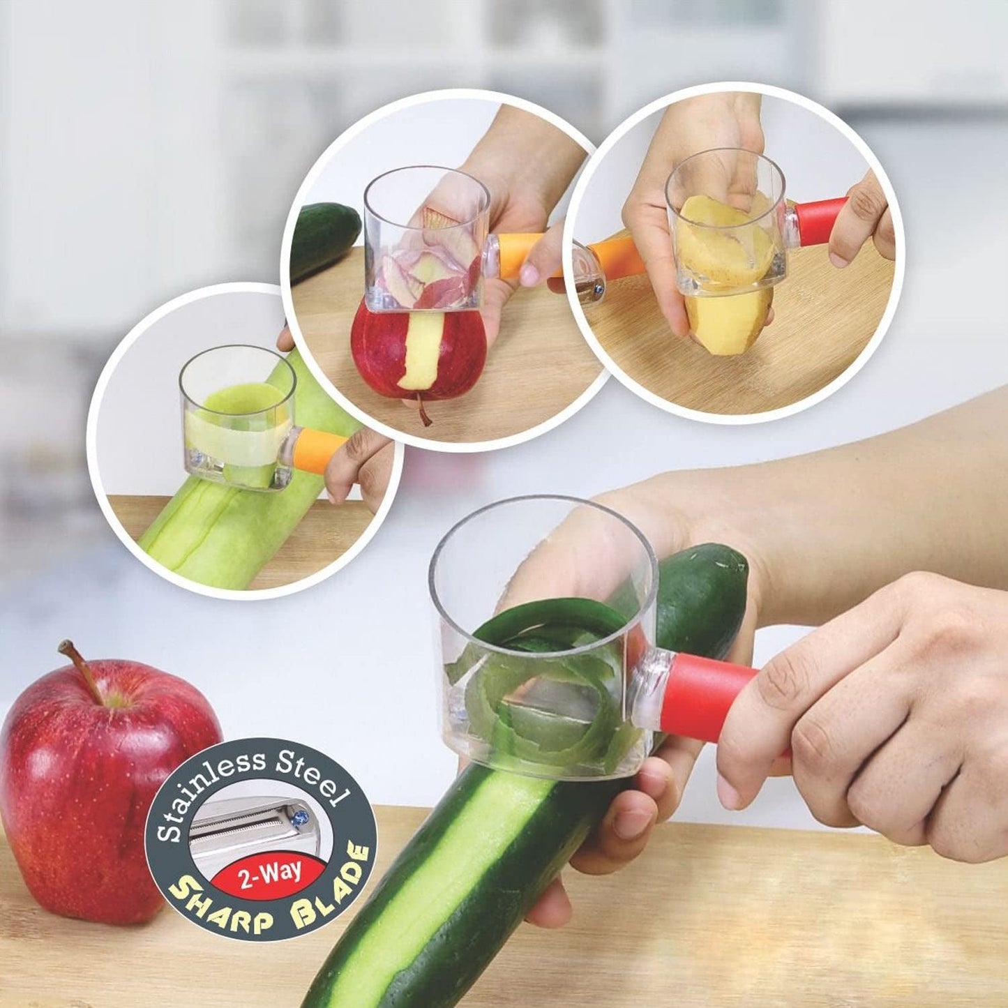 Home Kitchen Cooking Tools Peeler With Container (X296)