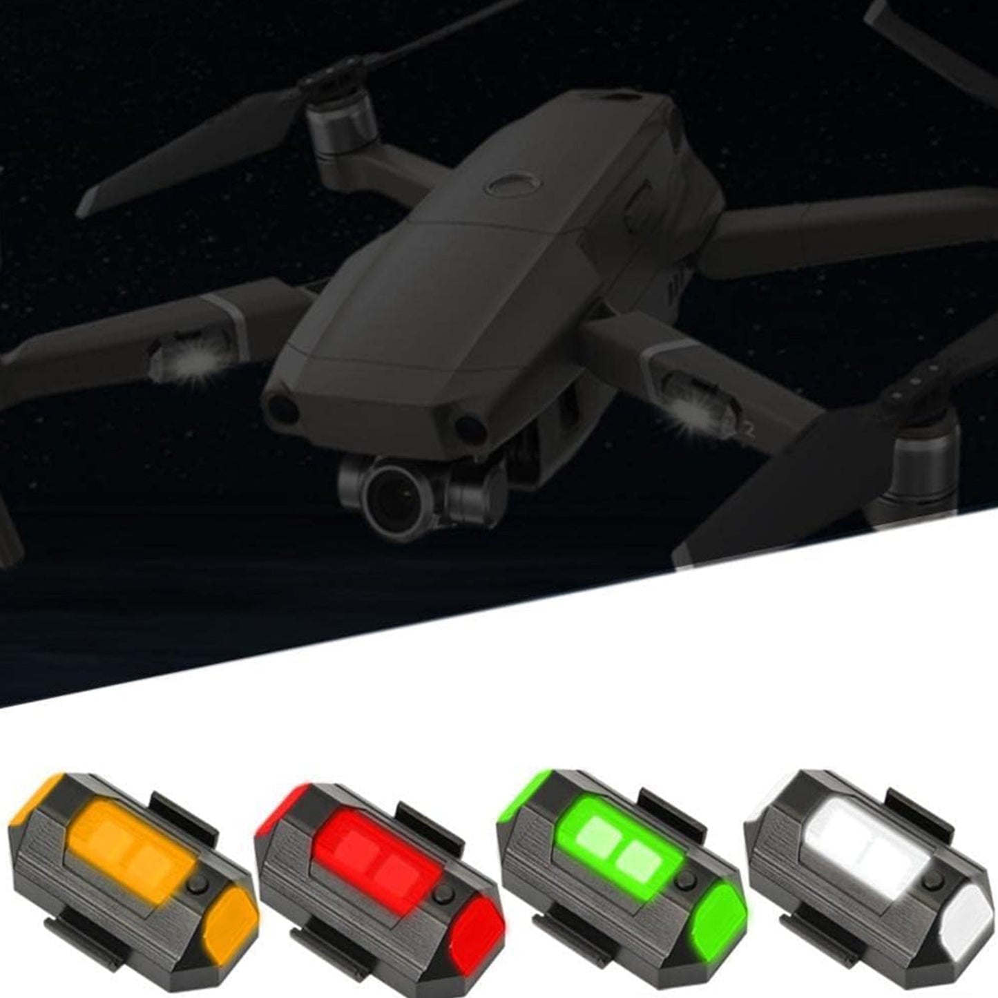 Mini LED Strobe Lights, Waterproof Lights, Lightweight RGB LED Lights Drone Strobe Lights Veicle Anti-Collision(X401)