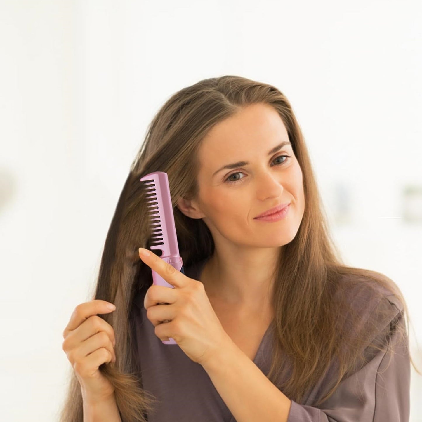 MOBILE HEAT COMB / HAIR STRAIGHTENER (1PC)