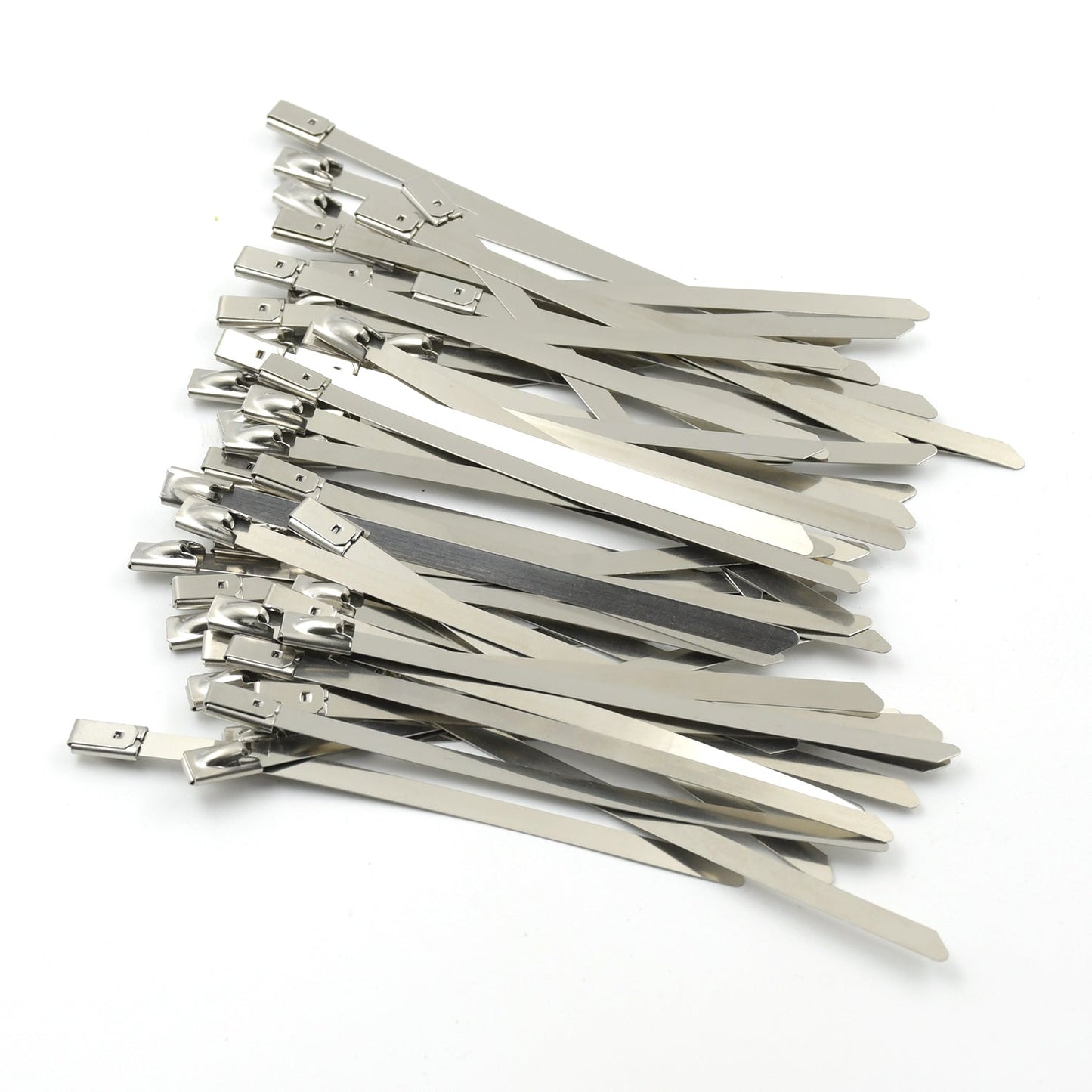 Stainless Steel Cable TIE Used for Solar, Industrial and Home Improvement Multipurpose HIGH Strength, Self-Locking Zip Ties, Multi-purpose Tie, Portable Rustproof 100Pcs Wide Application Zip Tie Set for Building (4.6x100MM / 100 pcs Set)