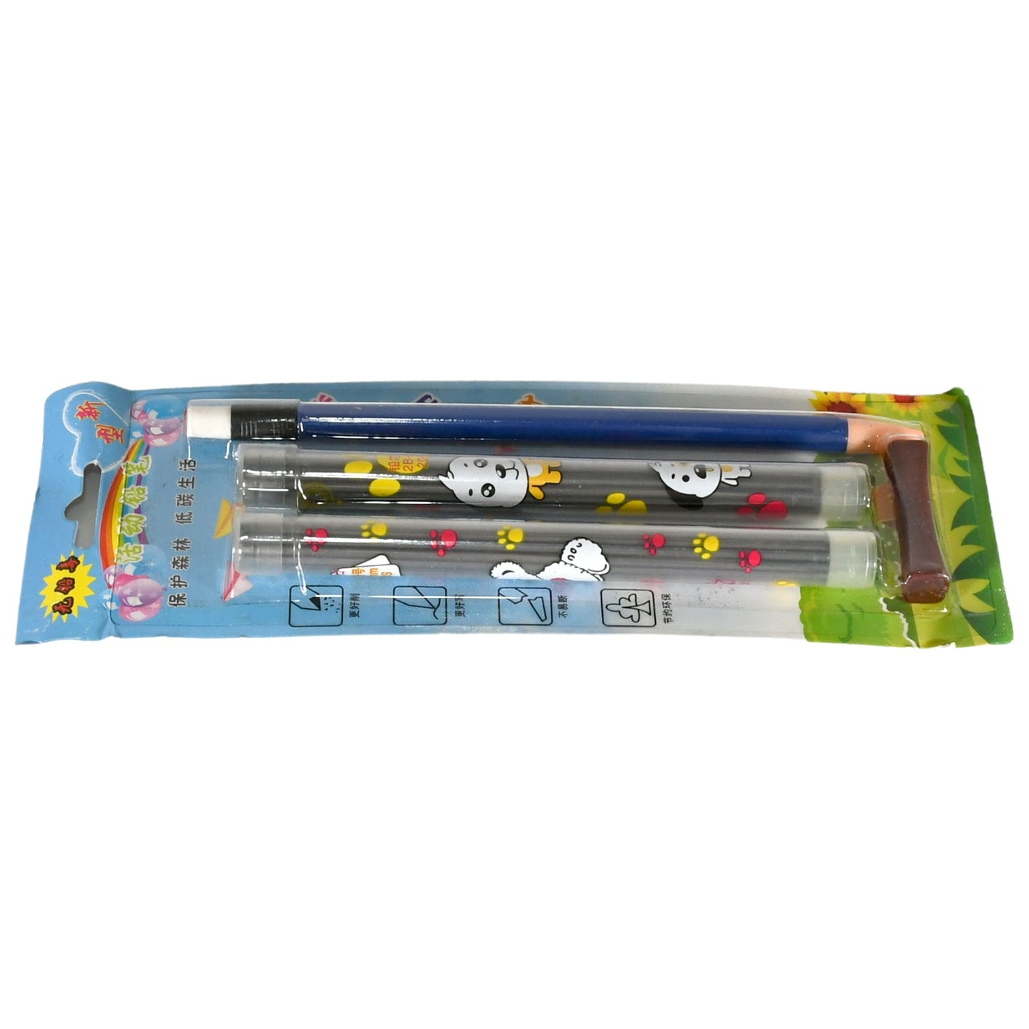 Mechanical Lead Pen Pencil | With 40 Leads | Matt Black ABS Plastic Round Body | Ideal for Writing Drawing Outline Sketching (2mm Lead Pencil)