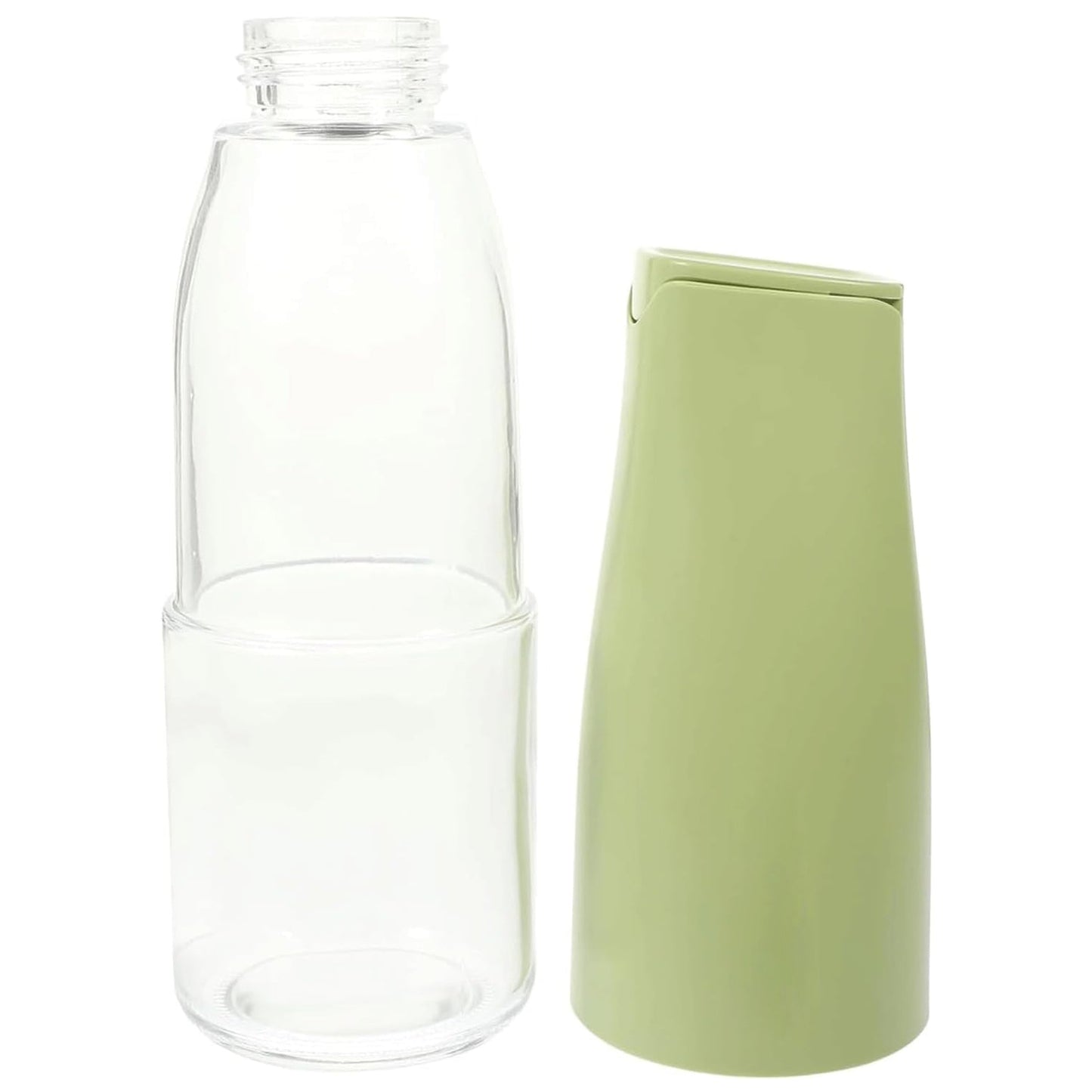 Oil Dispenser, 500ml Cooking Oil Dispensing Cruets, Oil Bottle with Automatic Open Lid, (500 ML) (X331)