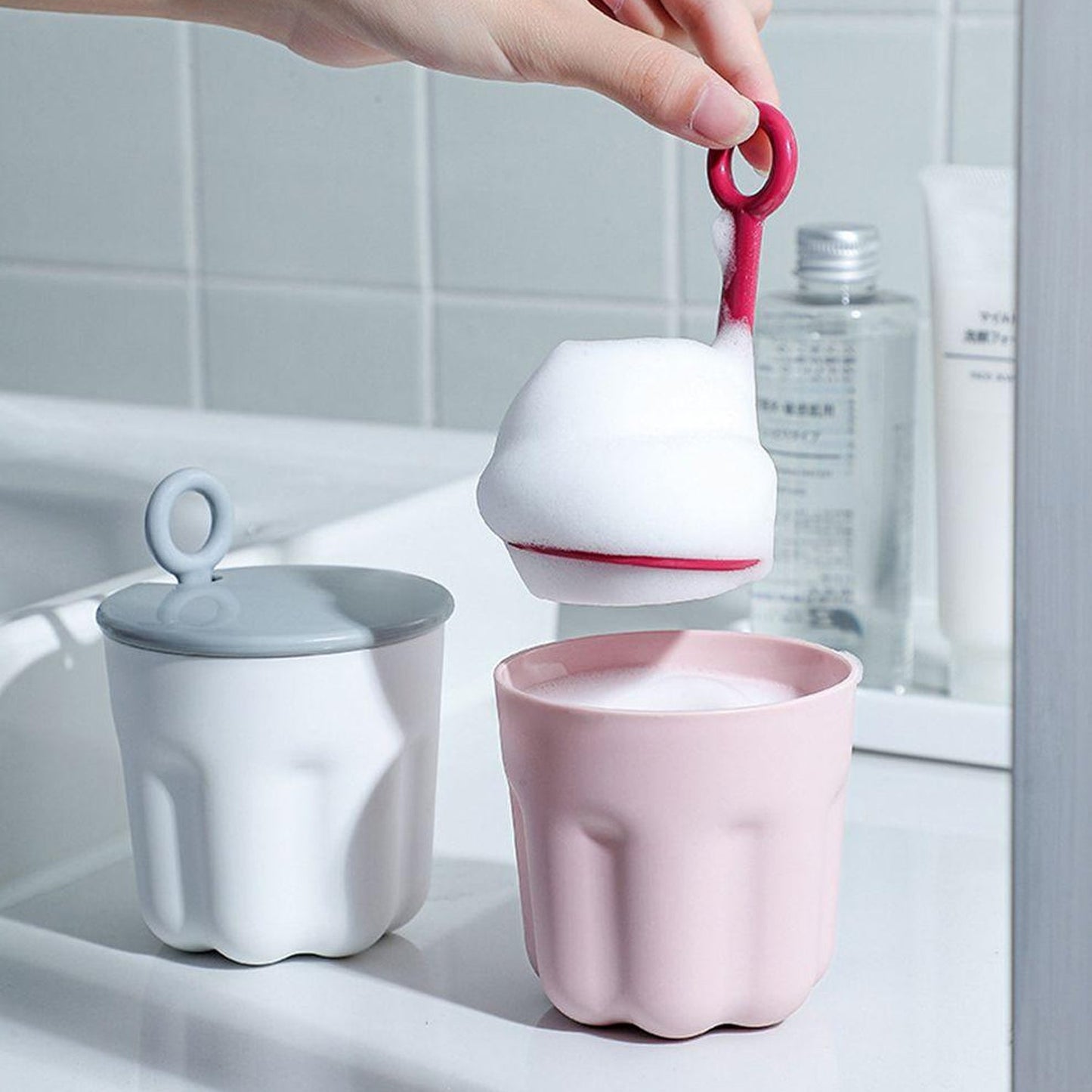 Winter Facial Cleanser Foaming Shaker Washing Artifact Bubble Foaming Foaming Winter Summer Warm Fluffy(MKK-X150)