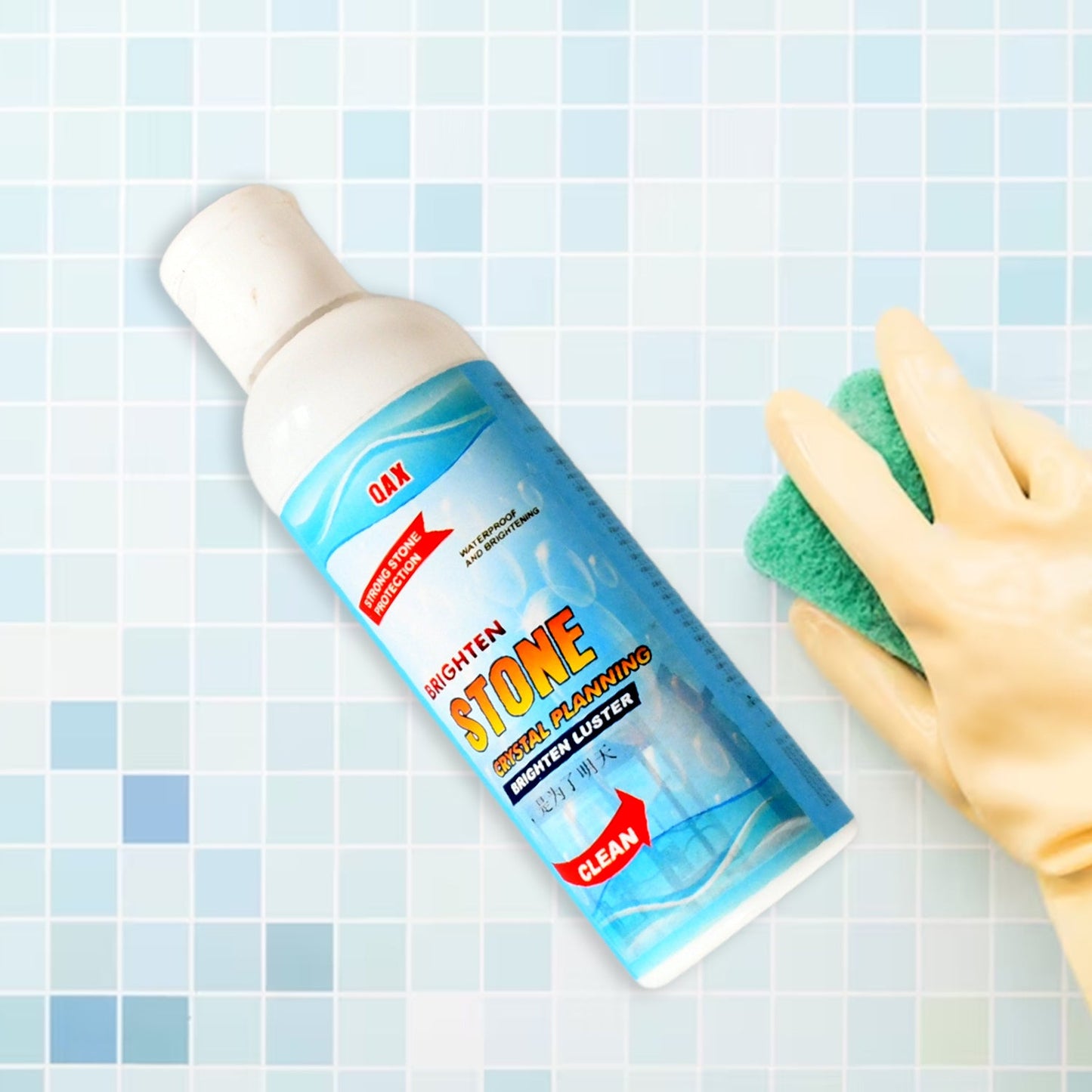 Stone Stain Remover Cleaner, Stone Crystal Plating Agent, Marble Stone Cleaner Polishes, (75 ML Approx / 1 pc) (X402)