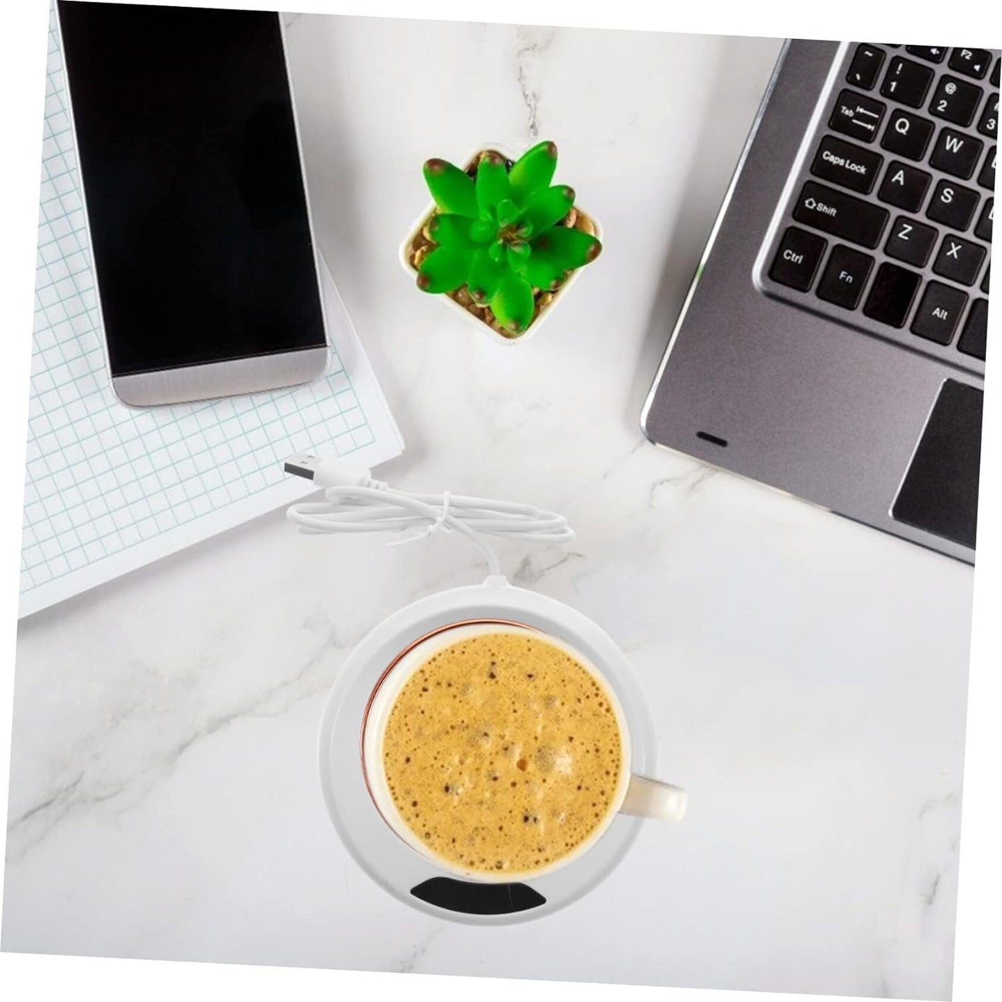 USB Warm Coaster Heated Coffee Mug Portable Office Desk Portable Cup(1 Pc) (X329)