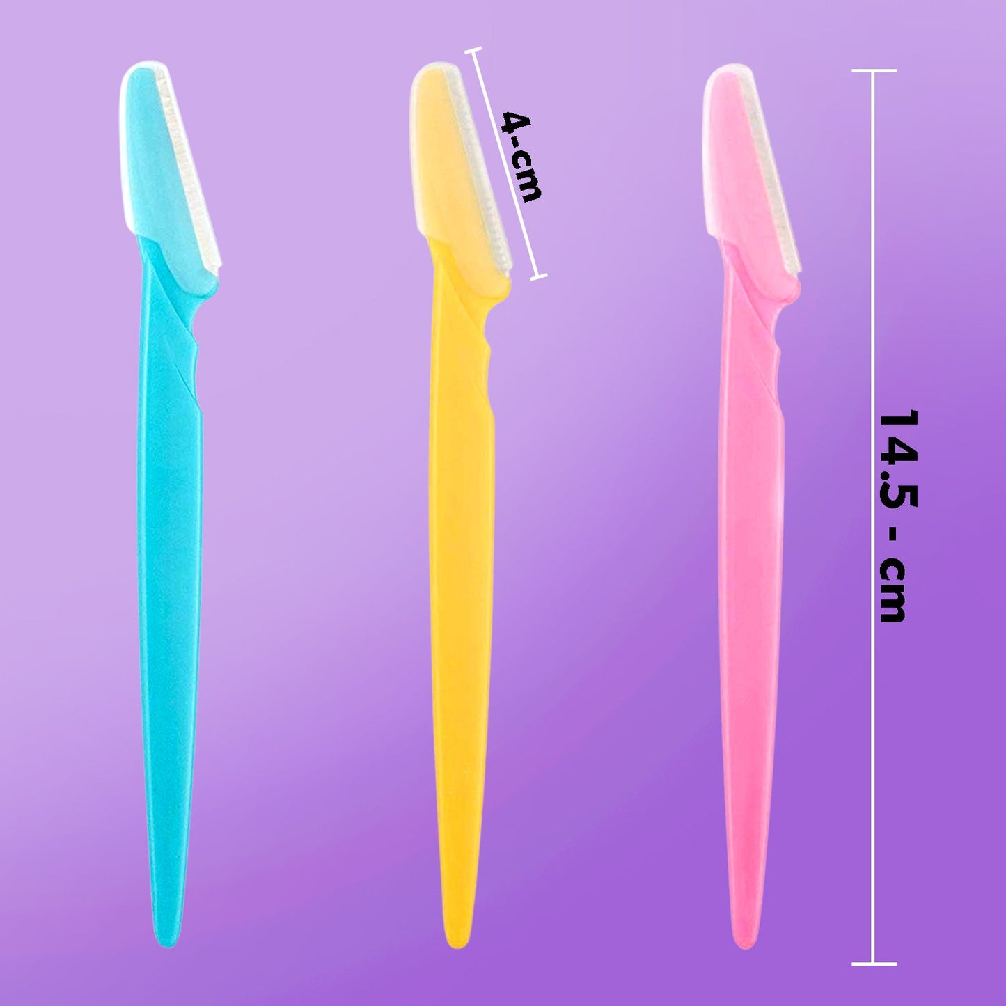 Eyebrow Painless Facial Hair Remover Razor for Face, Women and Men (3 Pack) (X532)