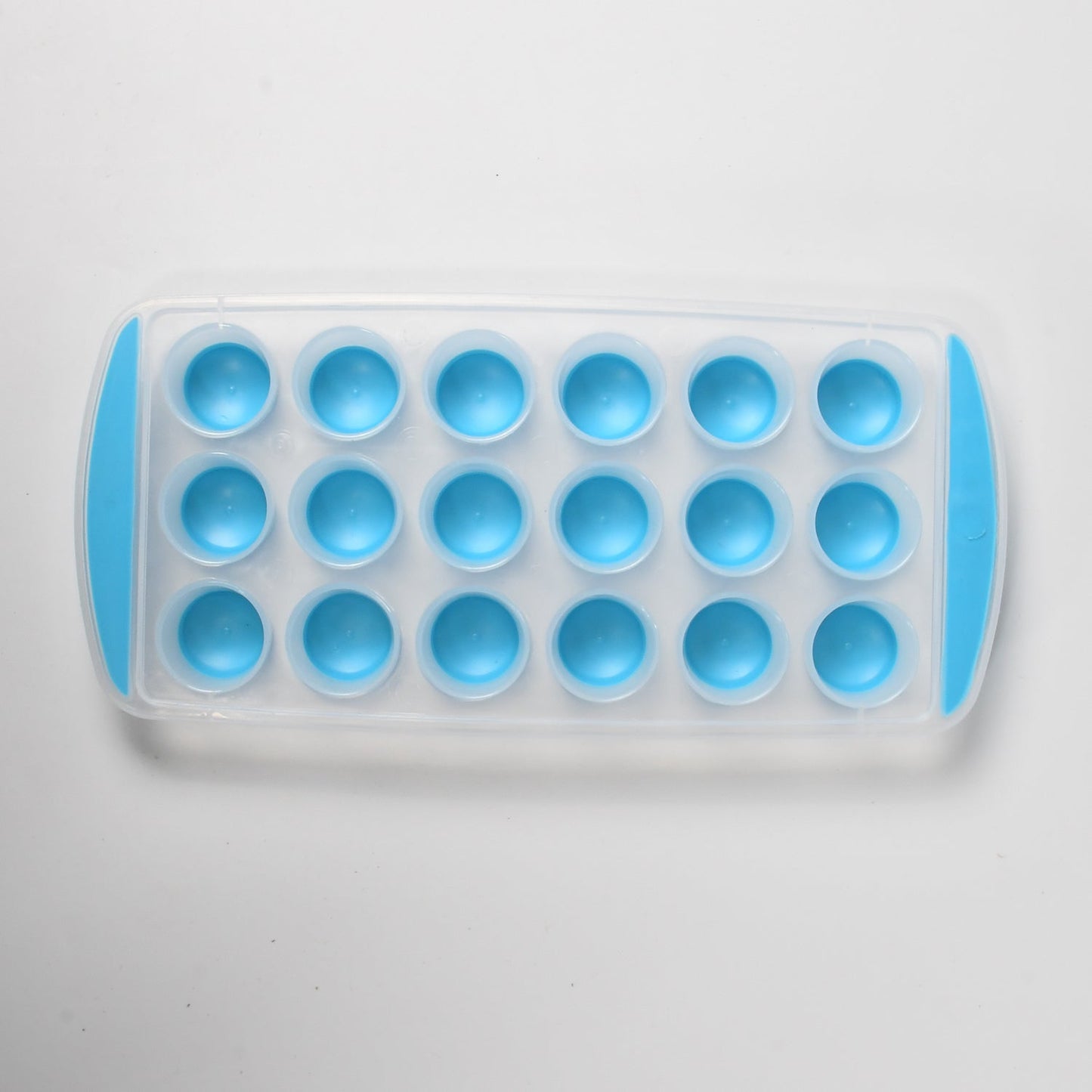Smart Push Pop Out Round Shape Mini Ice Cube Trays with Flexible Silicone Bottom | Round Shape Silicone Chocolate Mold Maker Ice Cube Tray Freeze (X486)