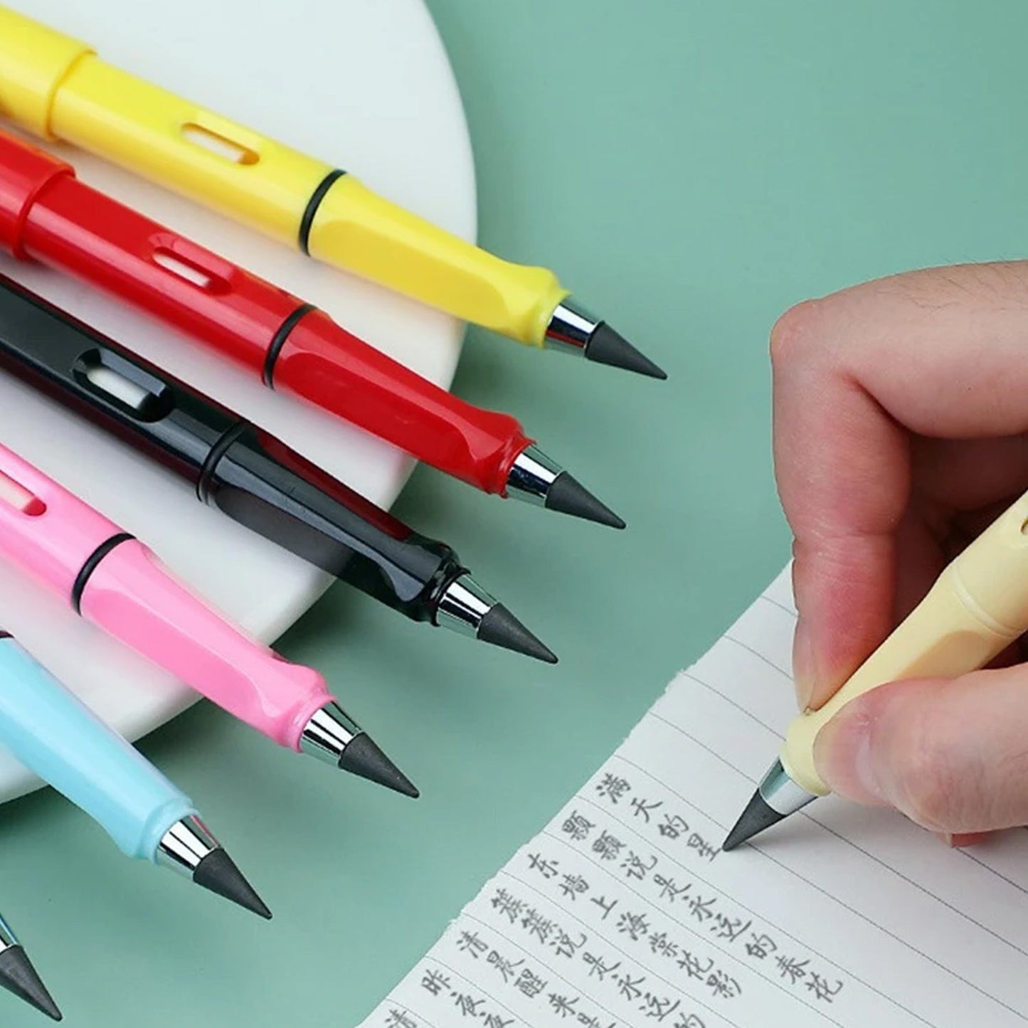 2In1 Everlasting Pencil Replaceable Head With Eraser, (PACK OF 5 Pcs) (X332)