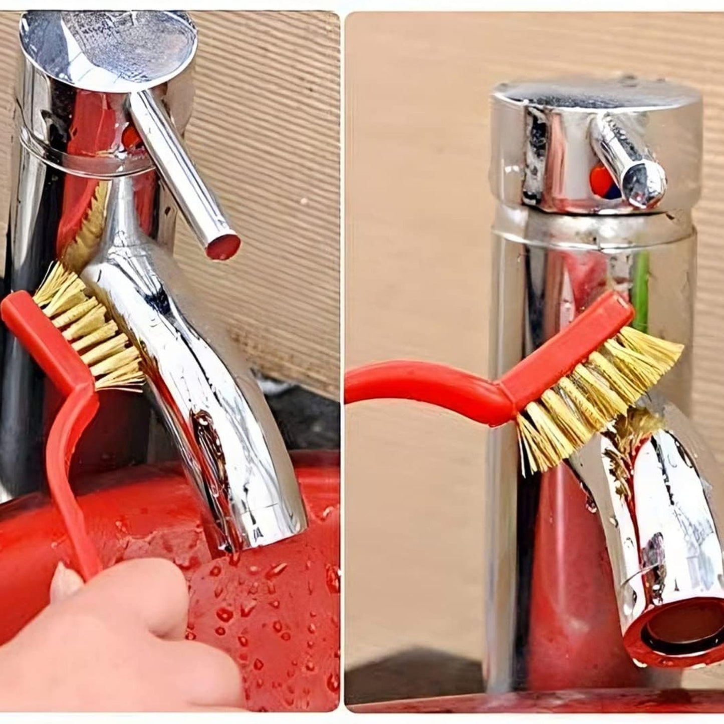 3pc Mini Wire Brush Set Brass Nylon Stainless Steel Bristles Household Cleaning Brush (3 Pcs Set)(X242)