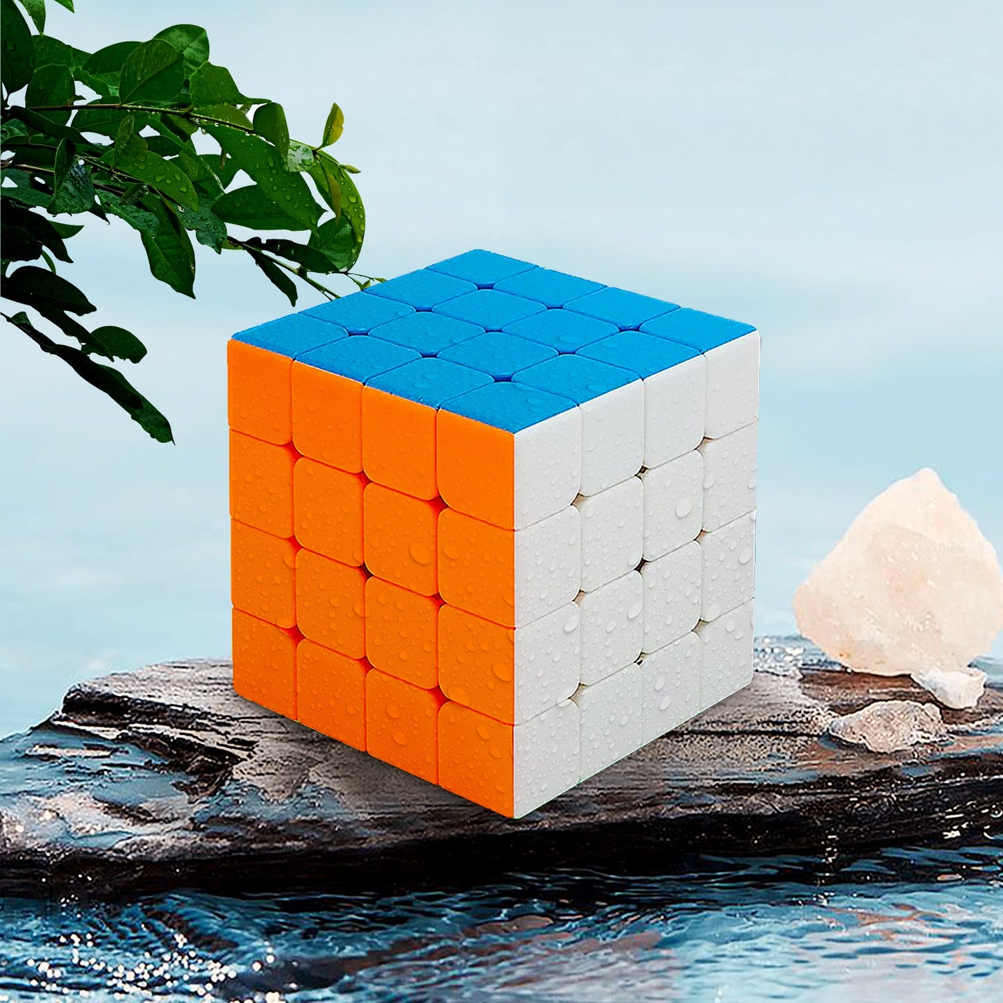 Small Puzzles Cubes 4×4×4 High Speed Sticker Less Magic Cube Game, Kids and Professionals Magic Cube Puzzle Toy, Pack of 1, 8+ Years (X969)