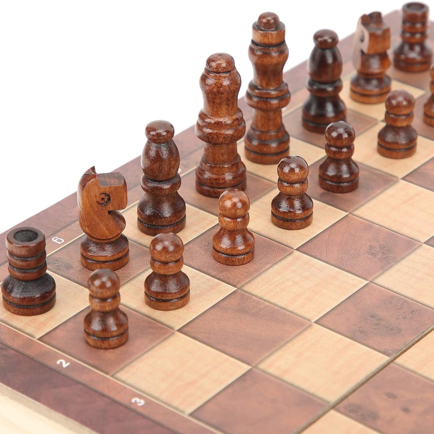 Foldable Wooden Chess Board Set (30 30 Cm 1 Set) (X919)