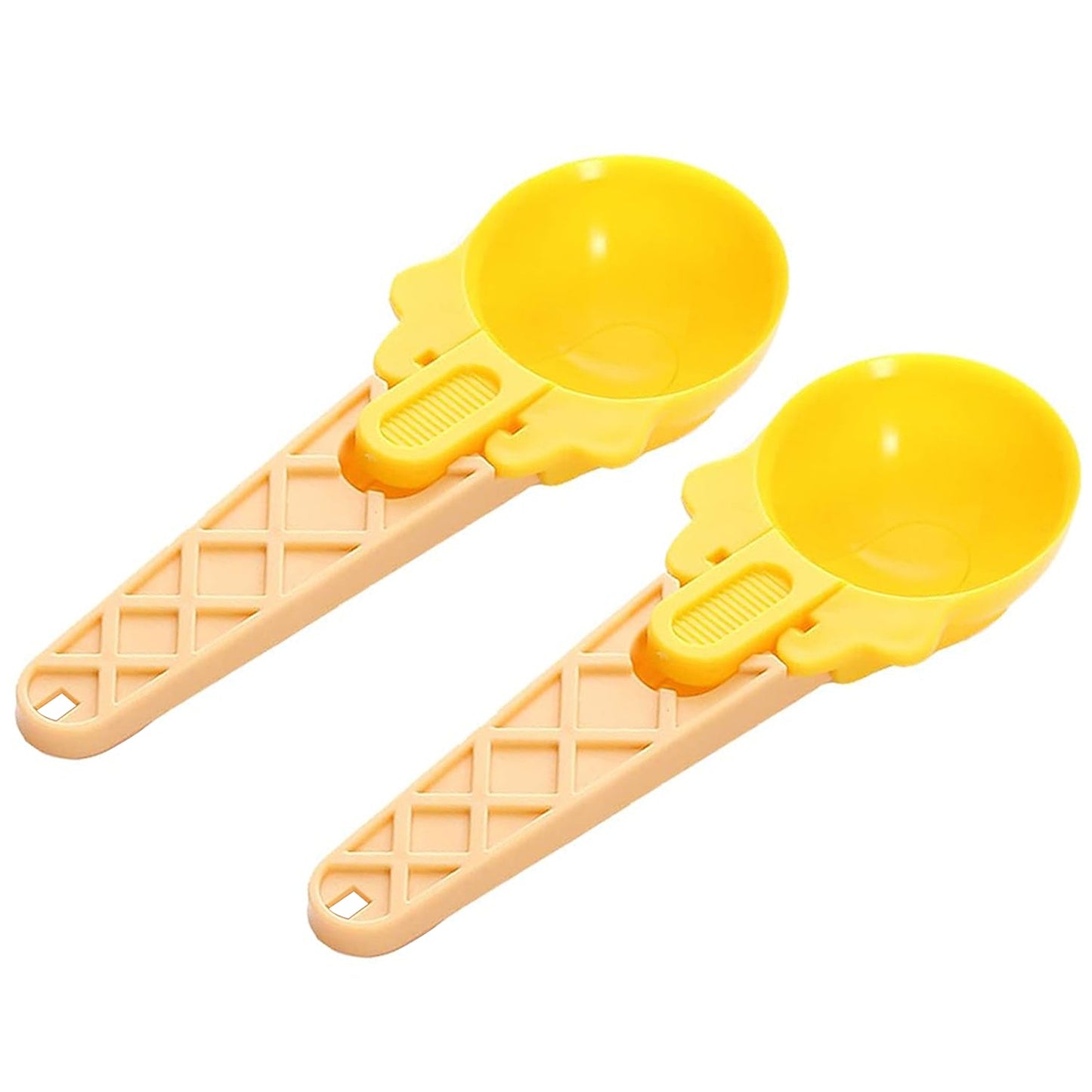 Ice Cream Spoons 2pcs Plastic Cupcake Spoons Aps Fruit Ball Player (2 Pc)