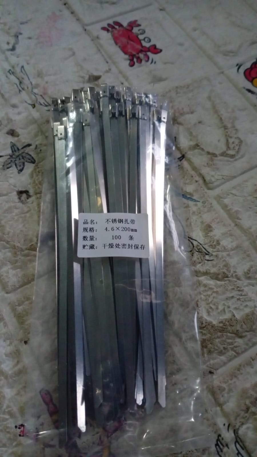Stainless Steel Cable TIE Used for Solar, Industrial and Home Improvement Multipurpose HIGH Strength, Self-Locking Zip Ties, Multi-purpose Tie, Portable Rustproof 100Pcs Wide Application Zip Tie Set for Building (4.6x100MM / 100 pcs Set)