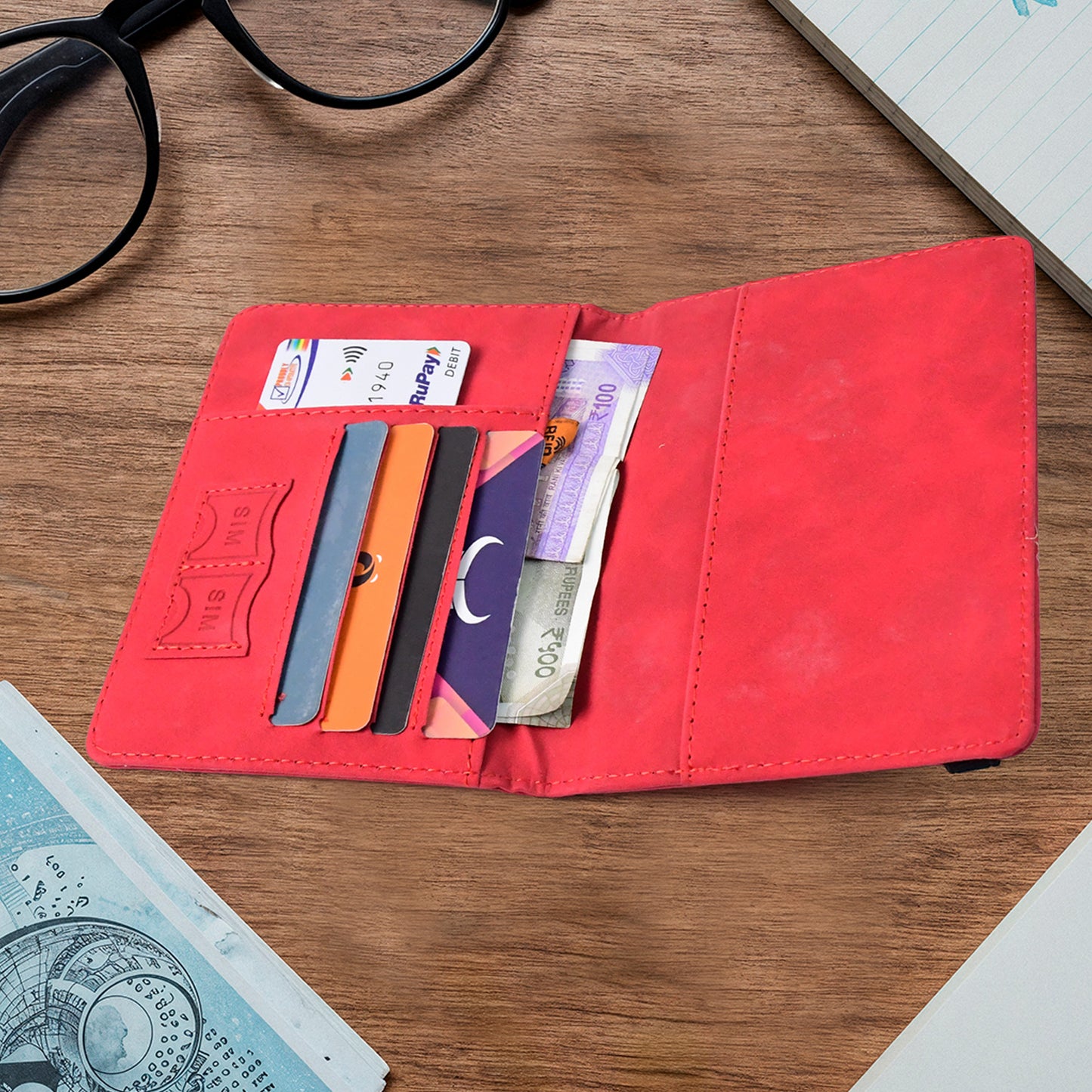 Travel Passport Holder & Wallet | Random Col. | 1Pc | X3033 |