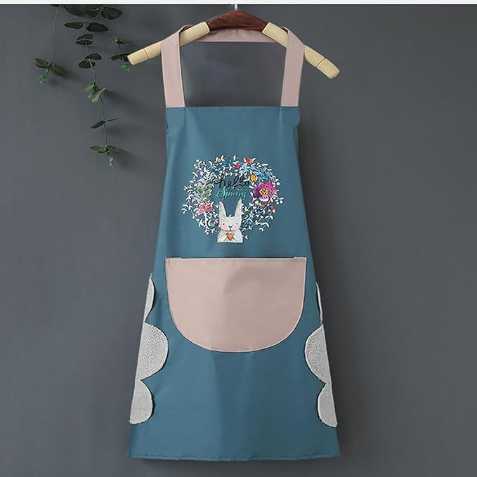 Kitchen Apron ( Single Piece- Random Color ) (YS+X153)