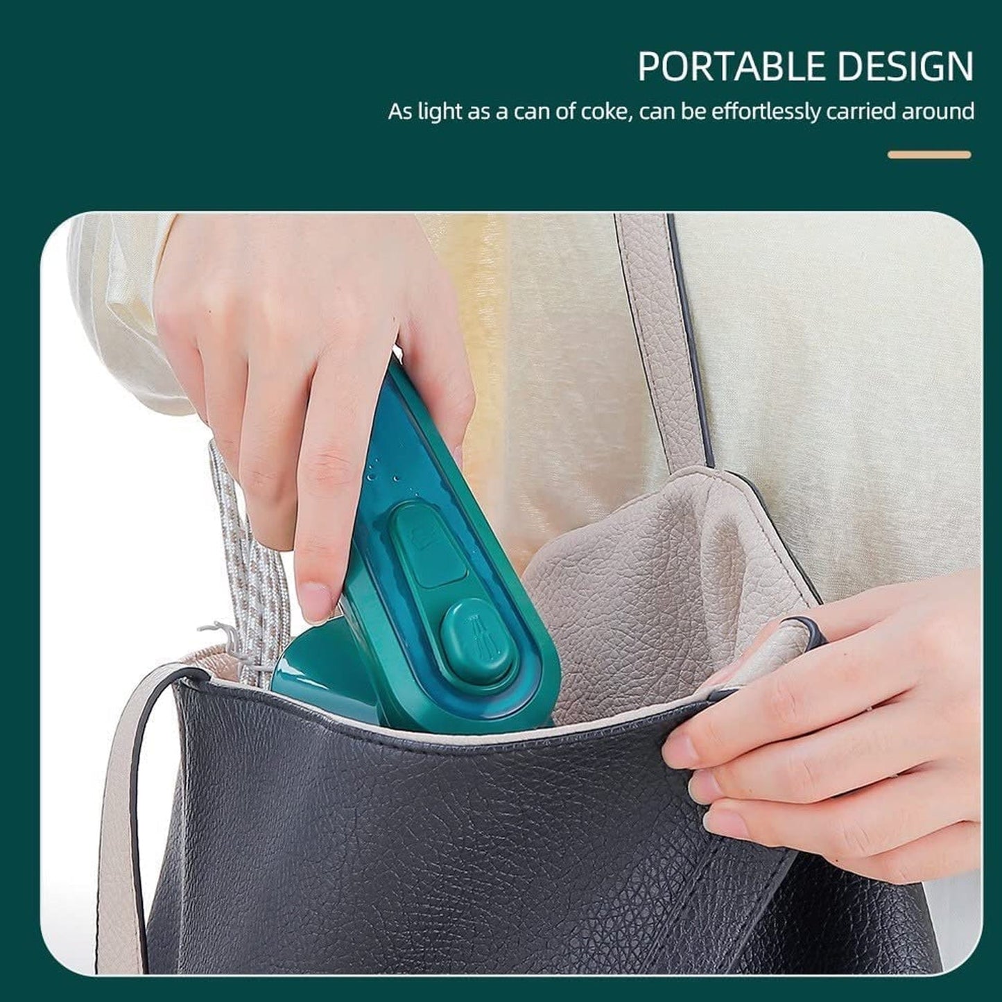 Mini Steamer & Iron: 2-in-1 Portable Travel Friendly (X498)