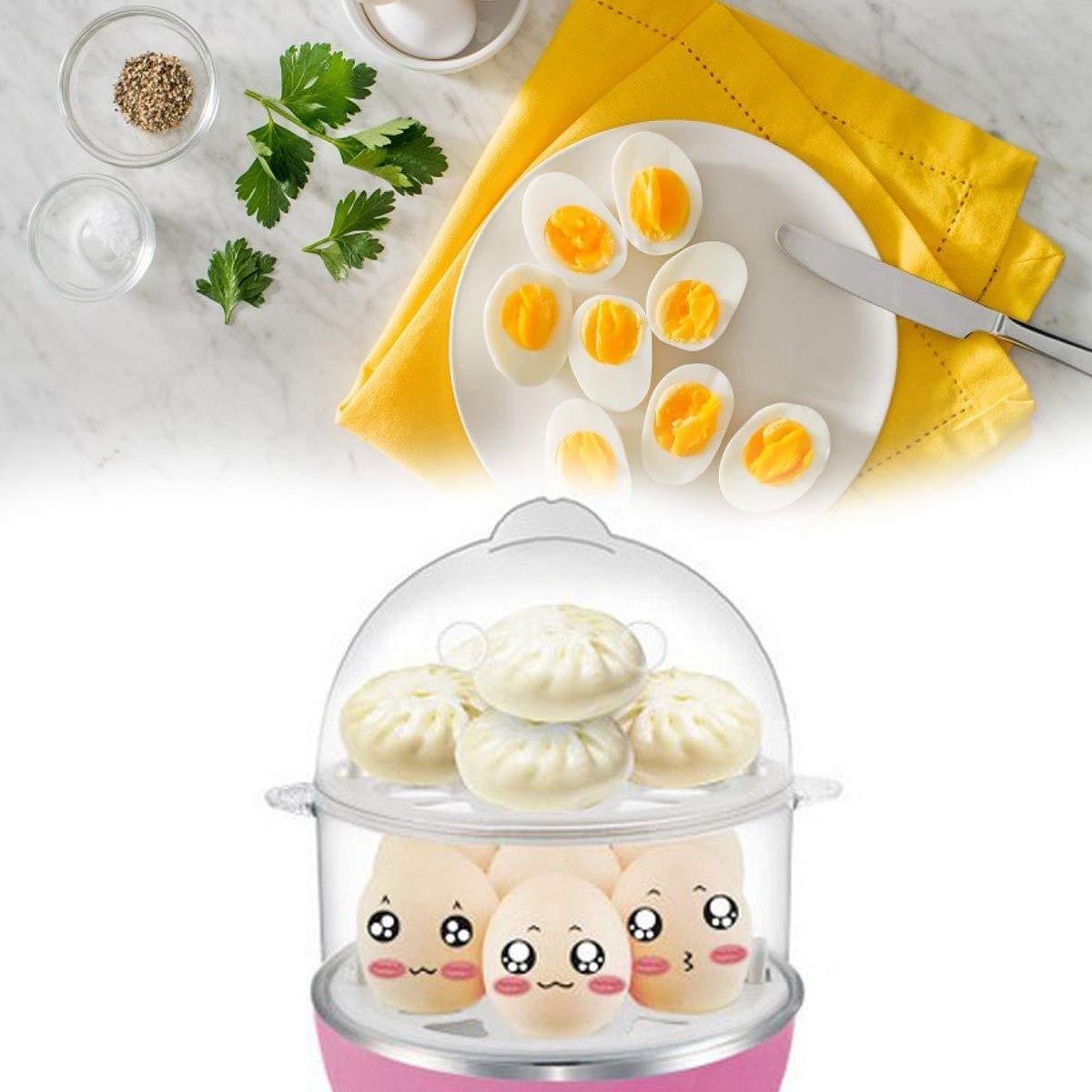 Multi-function 2 Layer 14 Egg Cooker Boilers Steamer (X762)