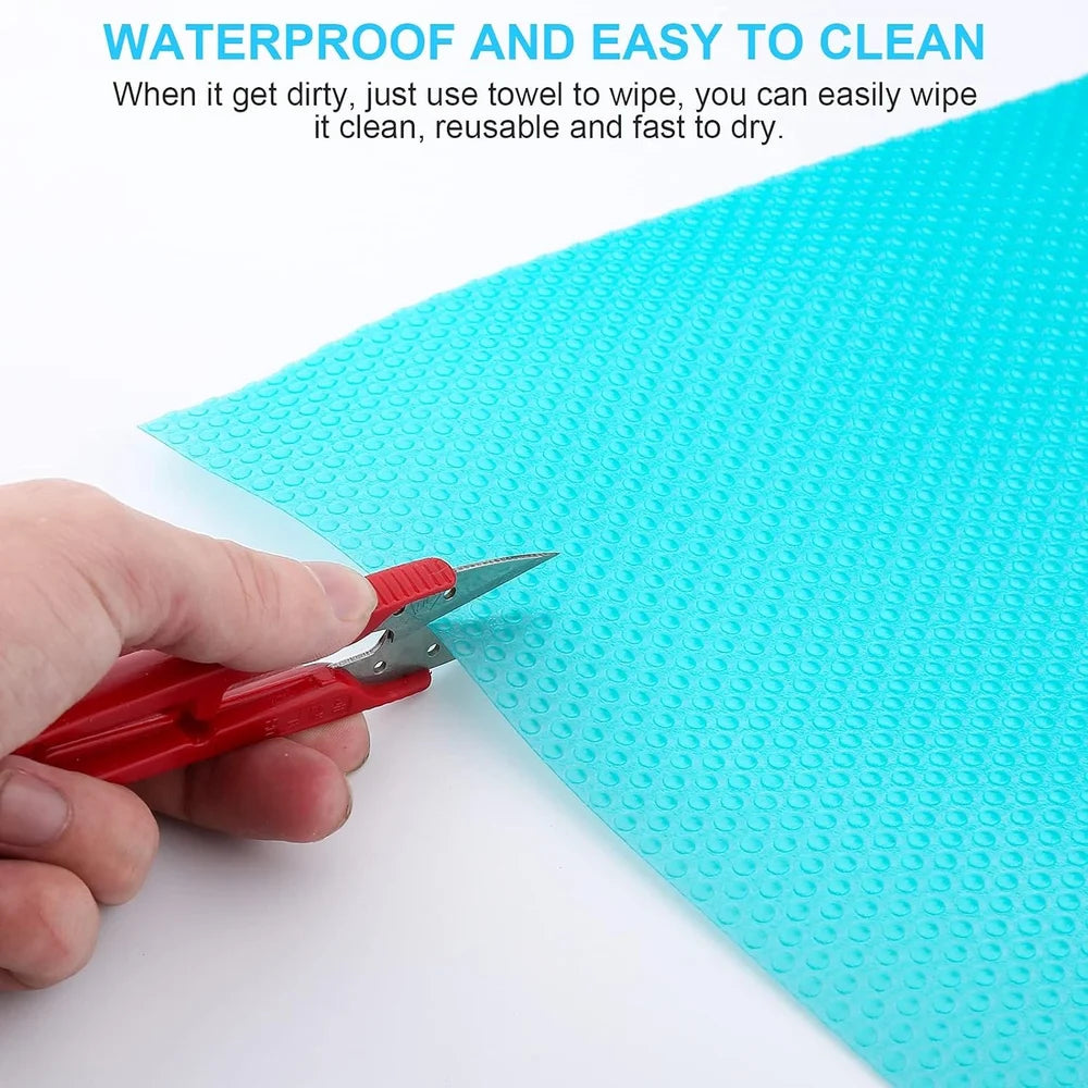 FRIDGE MAT 6PCS SET 30X45 CM (RANDOM COL) (X635)