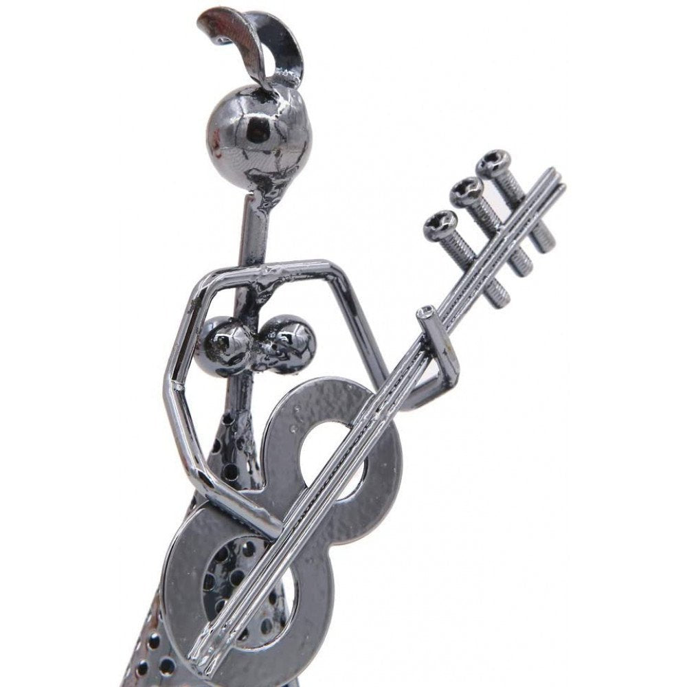 MUSICIAN PLAYING GUITAR PEN STAND SHOWPIECE (X928)