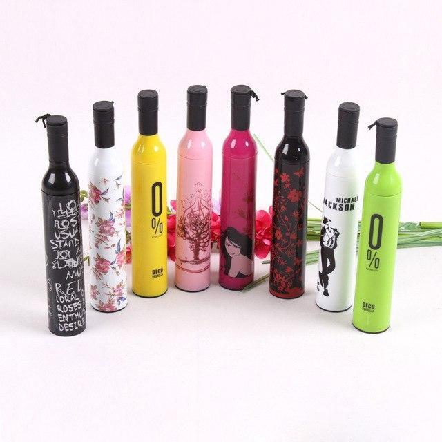 Pocket Folding Wine Bottle Umbrella (X515)