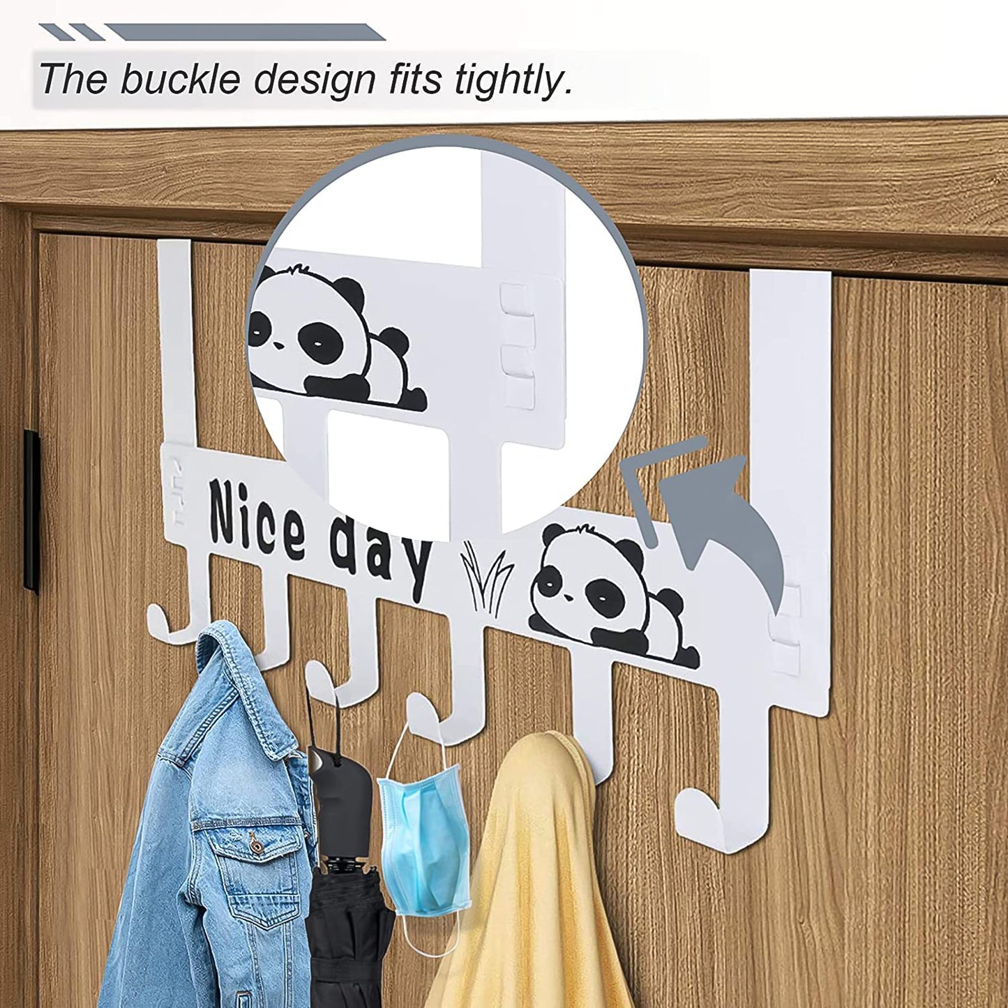 Heavy-duty Carbon Steel Door Hook Hanger Rack (1 Pc)