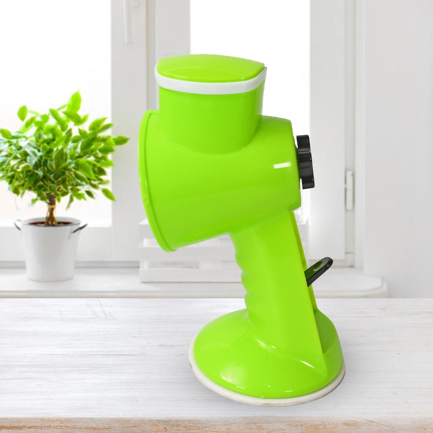 6 in 1 Multi functional Vegetable Cutter & Slicer Hand Machine Cutting, Slice, Cut Thick, Cut Silk All in one –Vegetable Chopper Cutter & Slicing Cutter Barrel - Vegetable Grater with 6 Removable Blades (X1003)