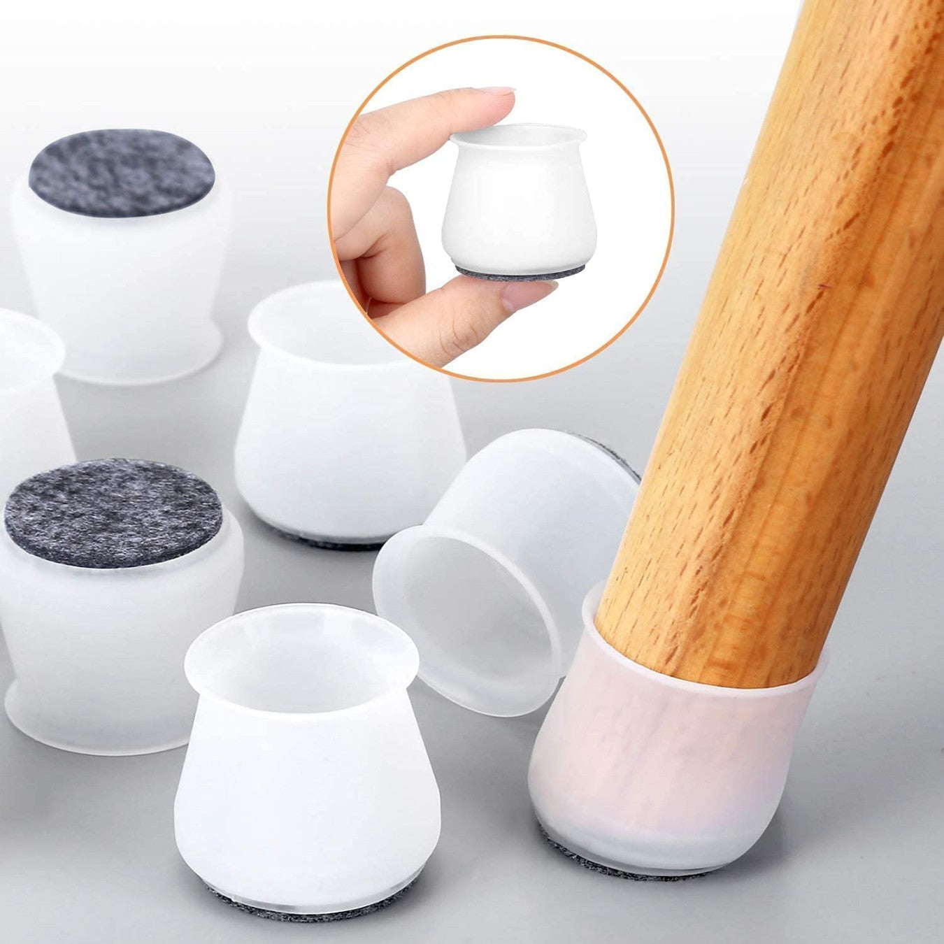 ANTISLIP SILICONE CHAIR BASE CAP (4PCS) (X798)