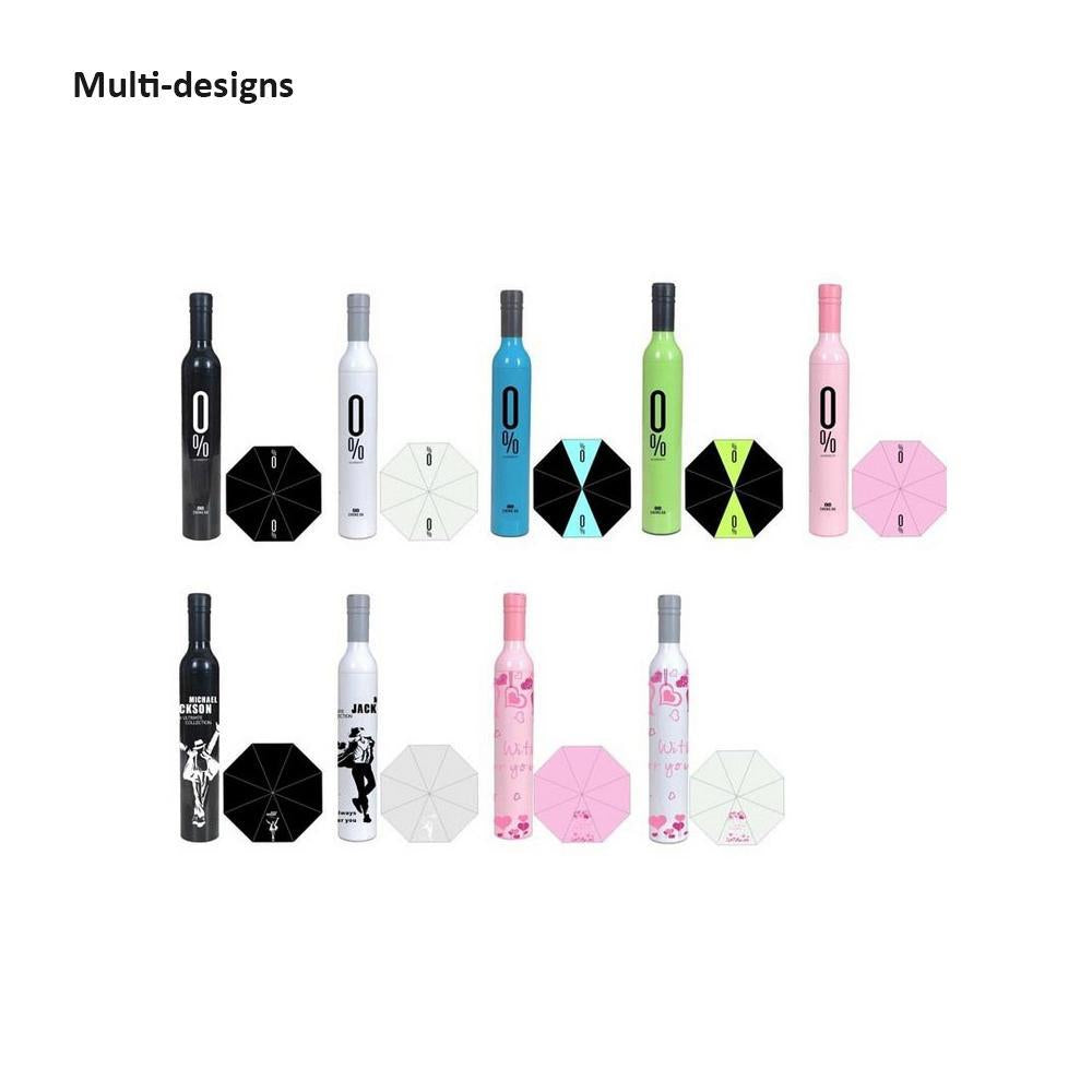 Pocket Folding Wine Bottle Umbrella (X515)