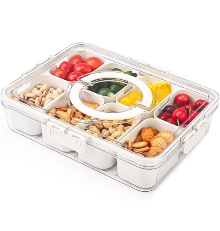 8 Grid Kitchen Container 30x23x7 CM Approx (X892)
