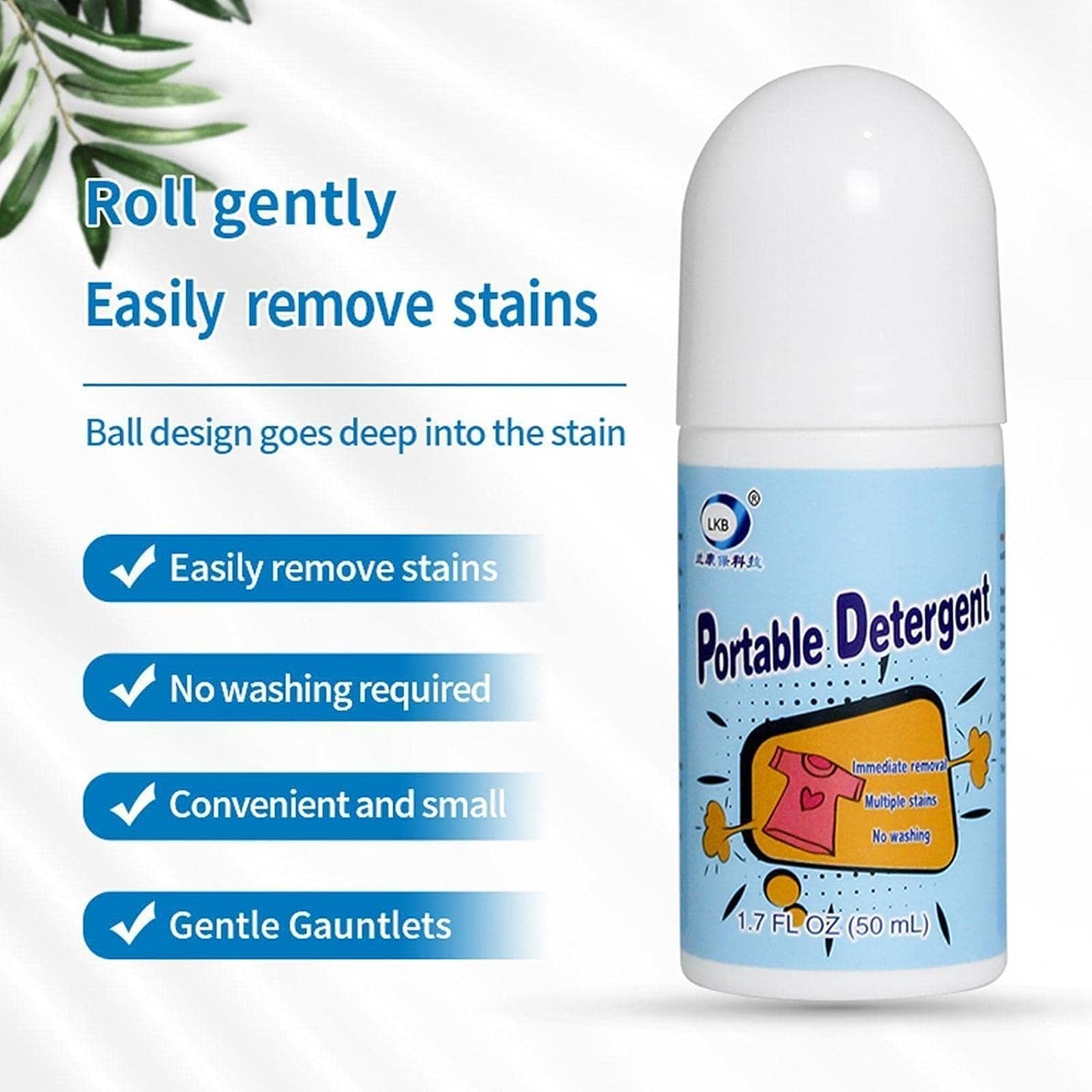 Clothes Stain Remover Bead Design Emergency Stain Rescue Roller-ball Cleaner For Natural Fabric Removes Oil Almost All Types Of Fabrics (MKK-X103)