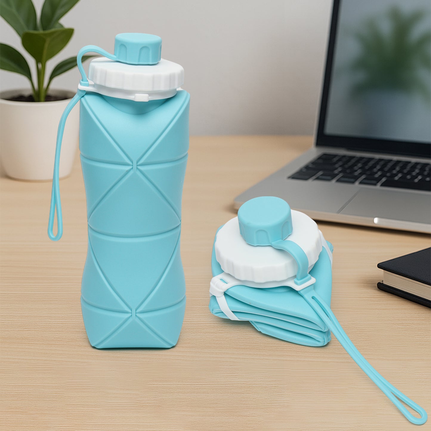Collapsible Silicone Water Bottle | Random Col | 600ml | 1pc | X3015 |