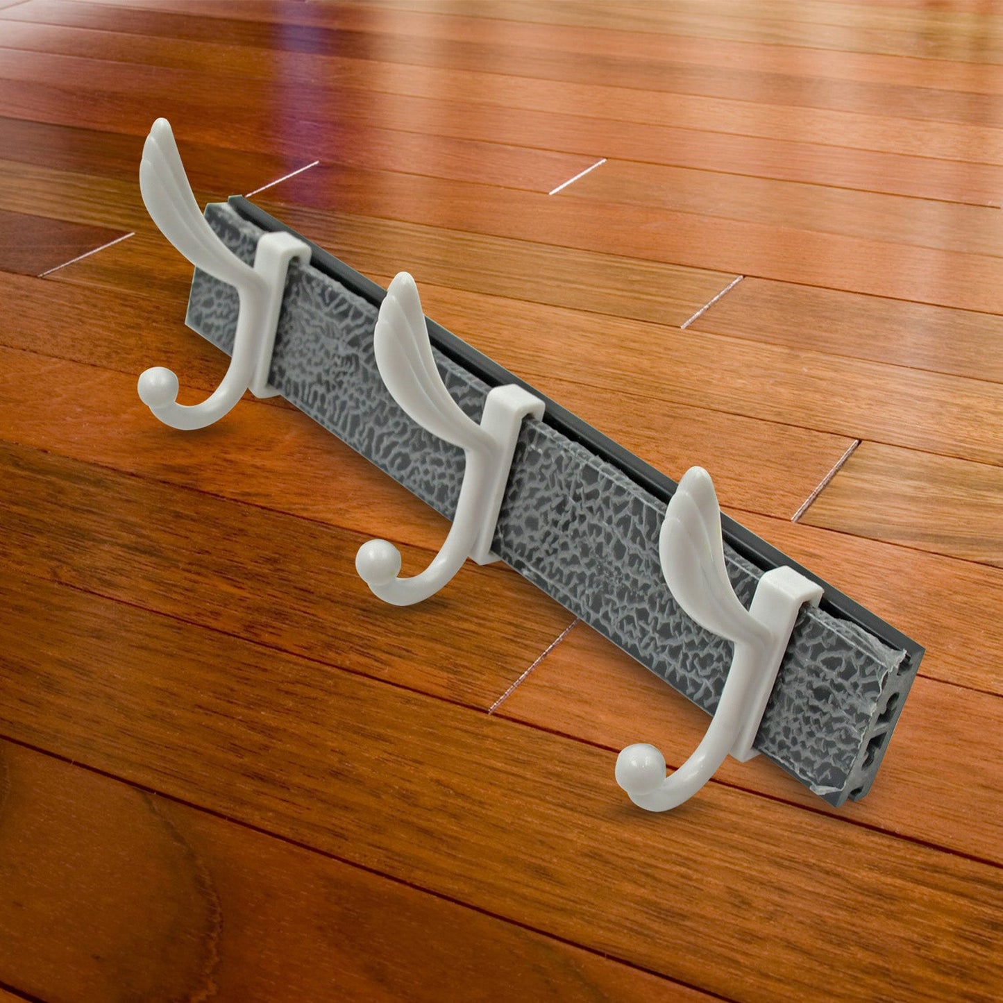 MKK-21-Cloth hanger, Wall Door Hooks Rail for Hanging Clothes for Hanging Hook Rack Rail, Extra Long Coat Hanger Wall Mount for Clothes, Jacket, Hats, 6 Hook
